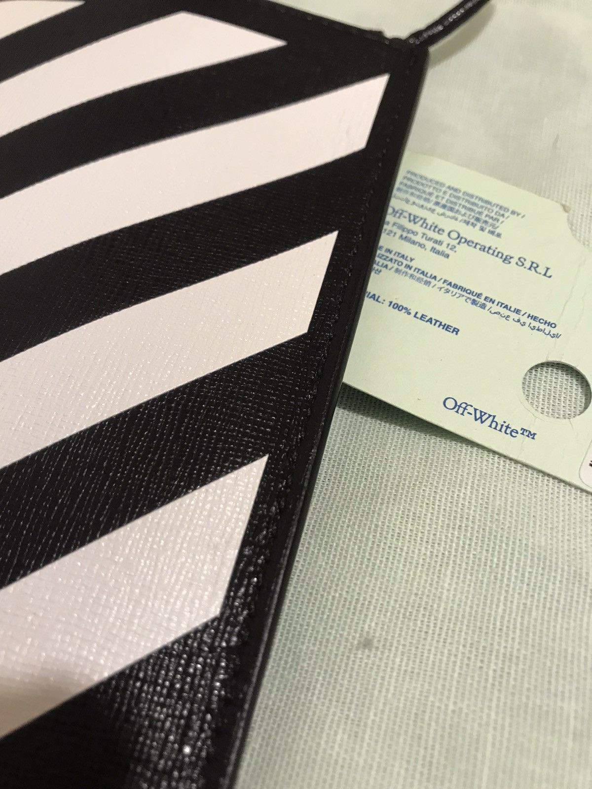 Off-White Off-White c/o Virgil Abloh Neck Diag Saffiano Pouch Bag Size ONE SIZE - 9 Thumbnail