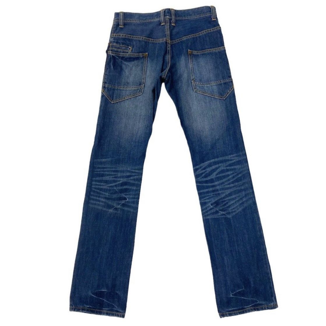 Issey Miyake 🇯🇵 TETE HOMME ISSEY MIYAKE WASHED DENIM PANTS Size US 30 / EU 46 - 2 Thumbnail