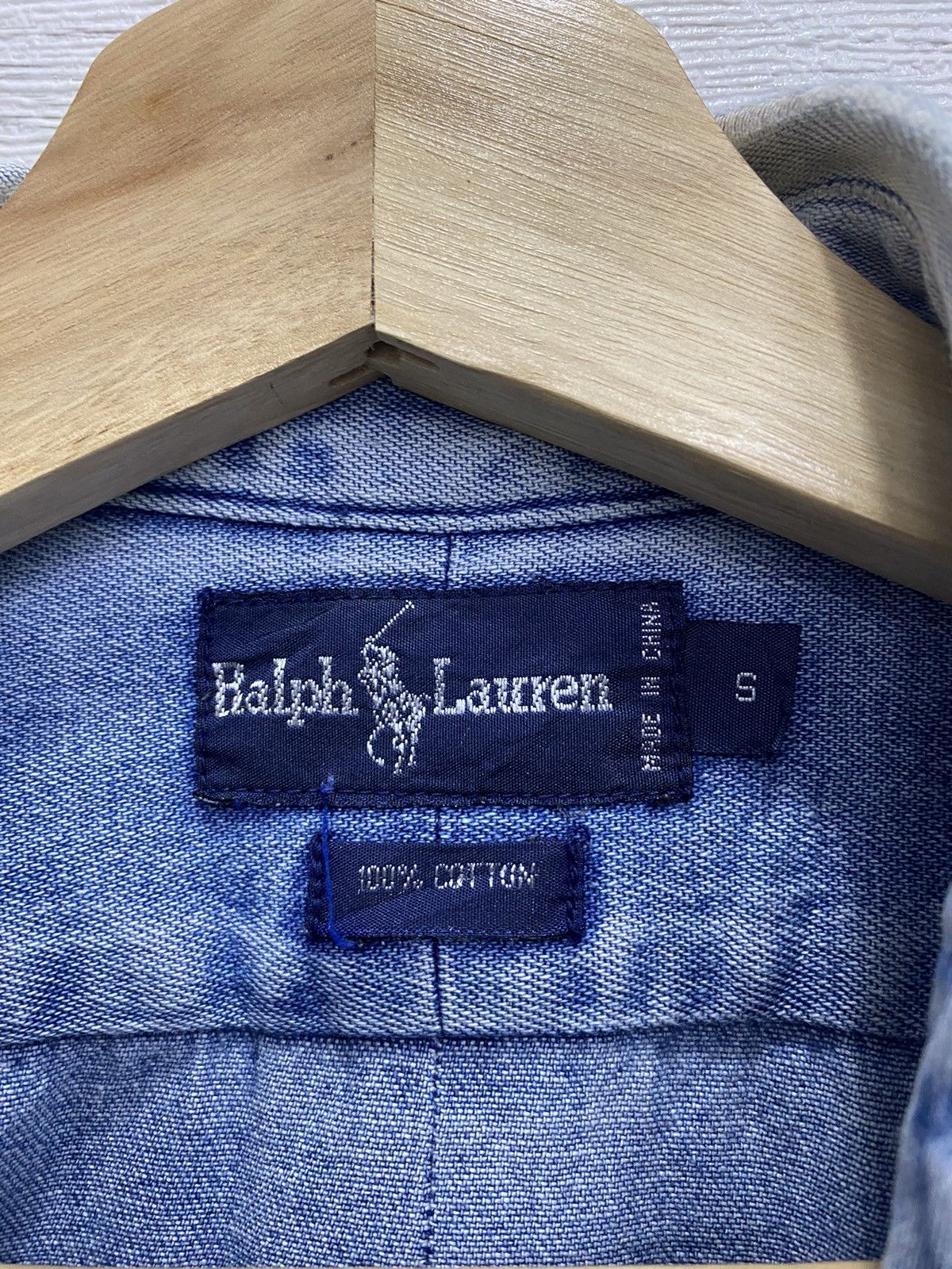 Polo Ralph Lauren 🔥VINTAGE RALPH LAUREN BLUE DENIM BUTTON UP SHIRT Size S / US 4 / IT 40 - 7 Thumbnail