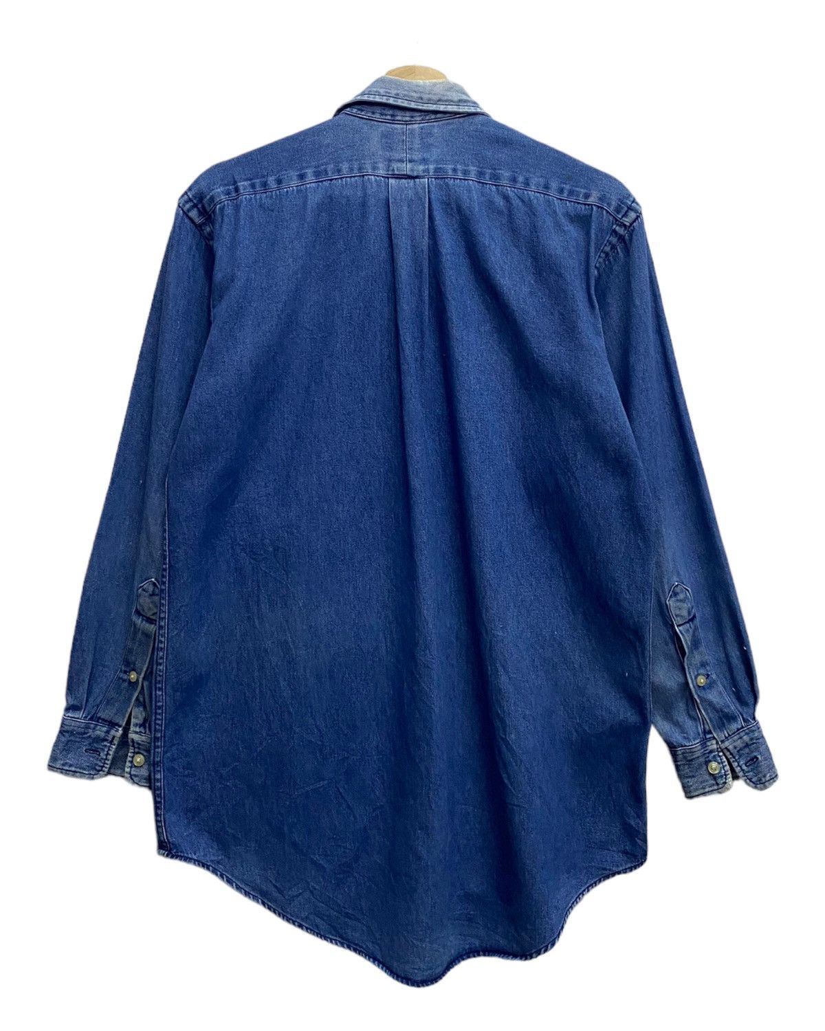 Polo Ralph Lauren 🔥VINTAGE RALPH LAUREN BLUE DENIM BUTTON UP SHIRT Size S / US 4 / IT 40 - 2 Thumbnail