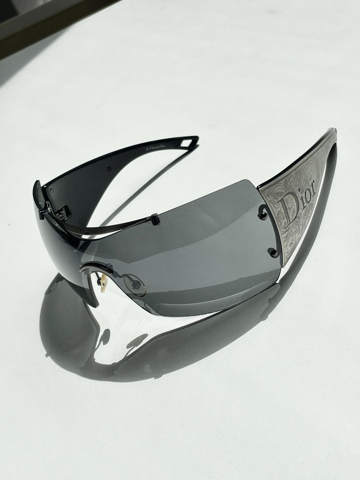 Dior Dior Sunglasses Western Mask Shield Sport Bike Vintage Size ONE SIZE - 3 Thumbnail