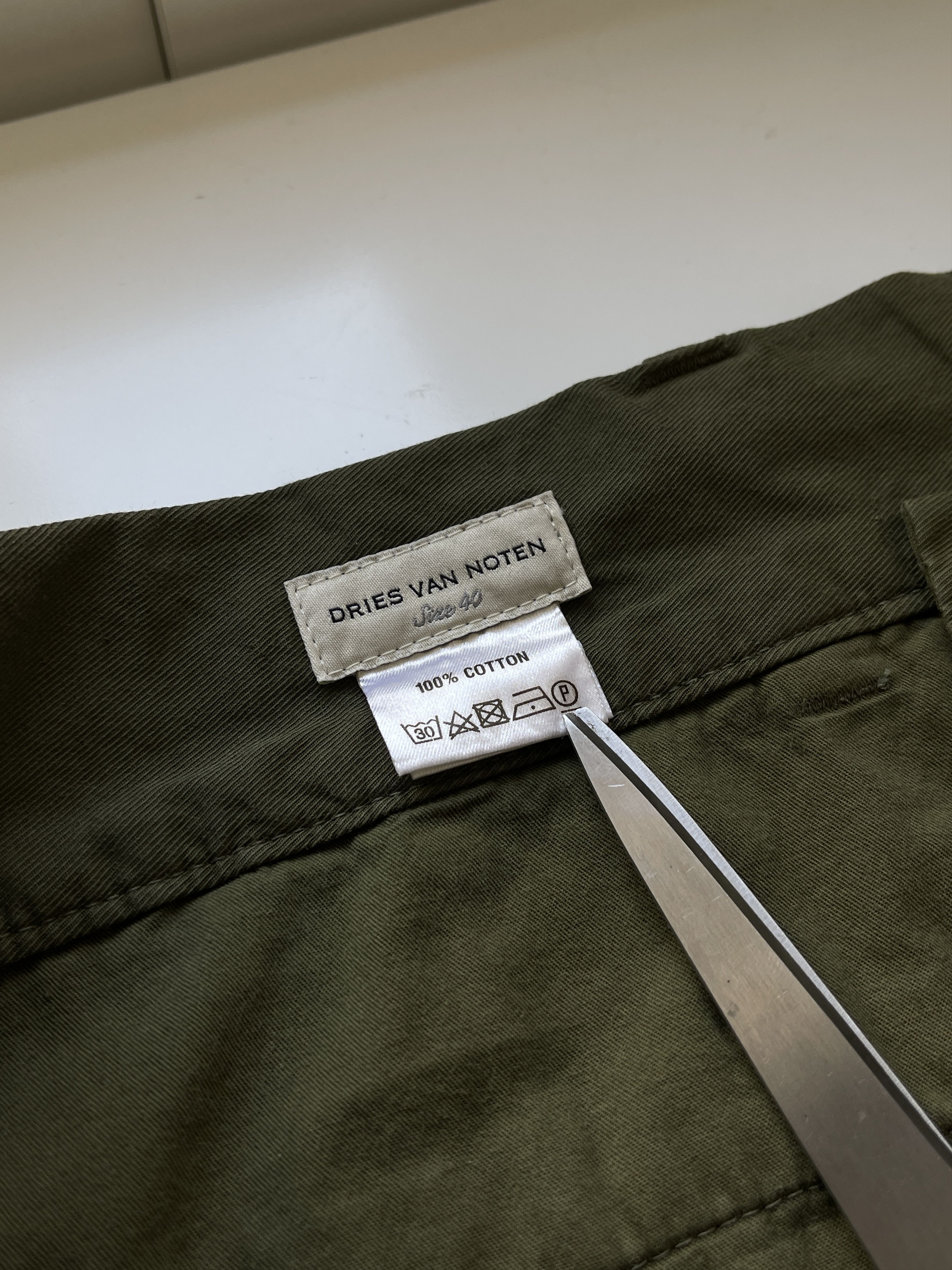 Dries Van Noten Dries Van Noten Cotton Military Style Wide Casual Pants Size US 32 / EU 48 - 6 Thumbnail