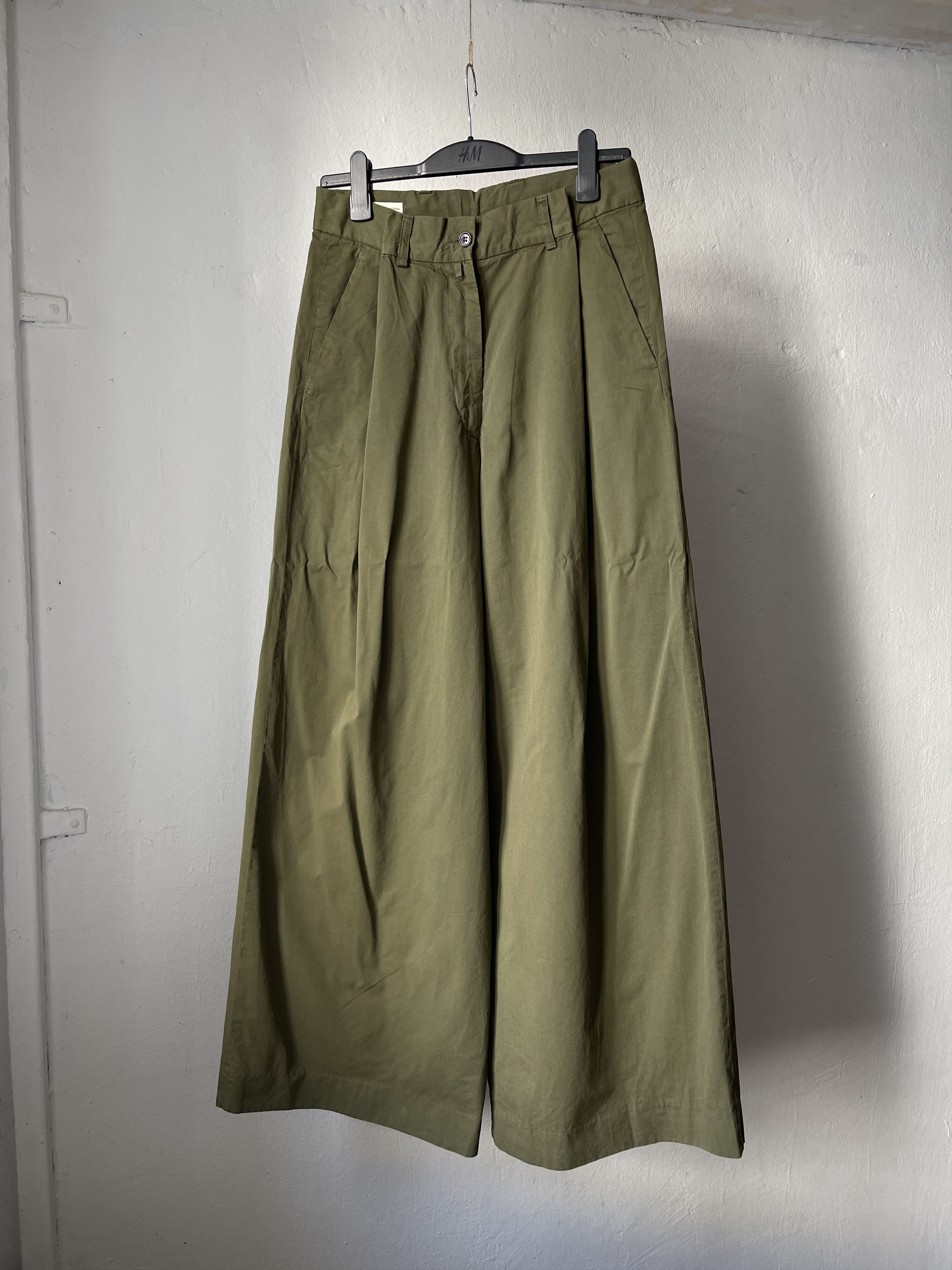 Dries Van Noten Dries Van Noten Cotton Military Style Wide Casual Pants Size US 32 / EU 48 - 2 Thumbnail