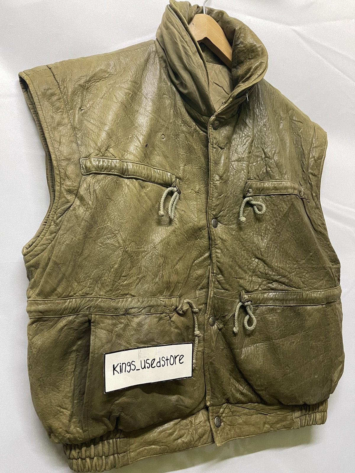 Robert Comstock VINTAGE LEATHER VEST ROBERT COMSTOCK Size US L / EU 52-54 / 3 - 3 Thumbnail