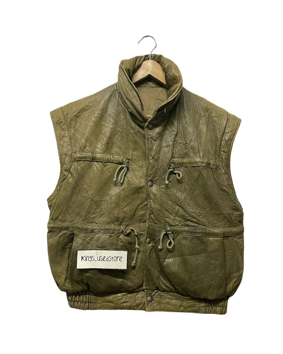 Robert Comstock VINTAGE LEATHER VEST ROBERT COMSTOCK Size US L / EU 52-54 / 3 - 1 Thumbnail