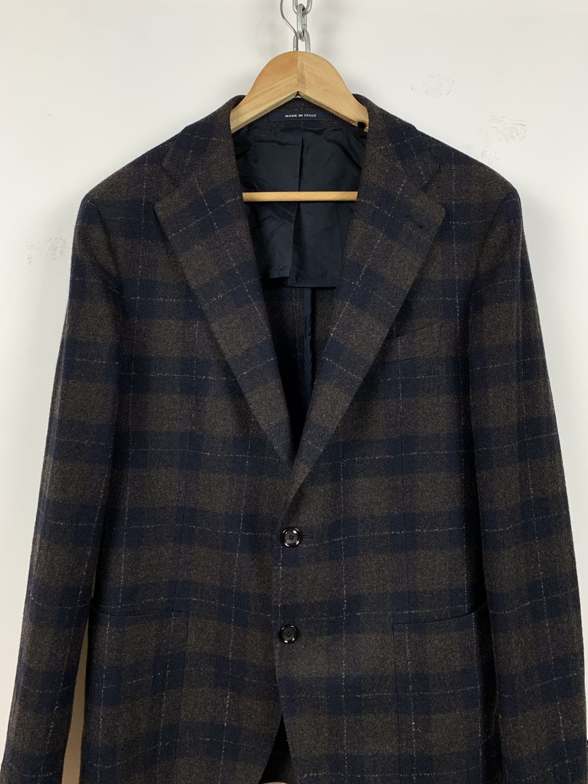 Tagliatore Tagliatore Wool Checkered Blazer Size 52R - 4 Thumbnail