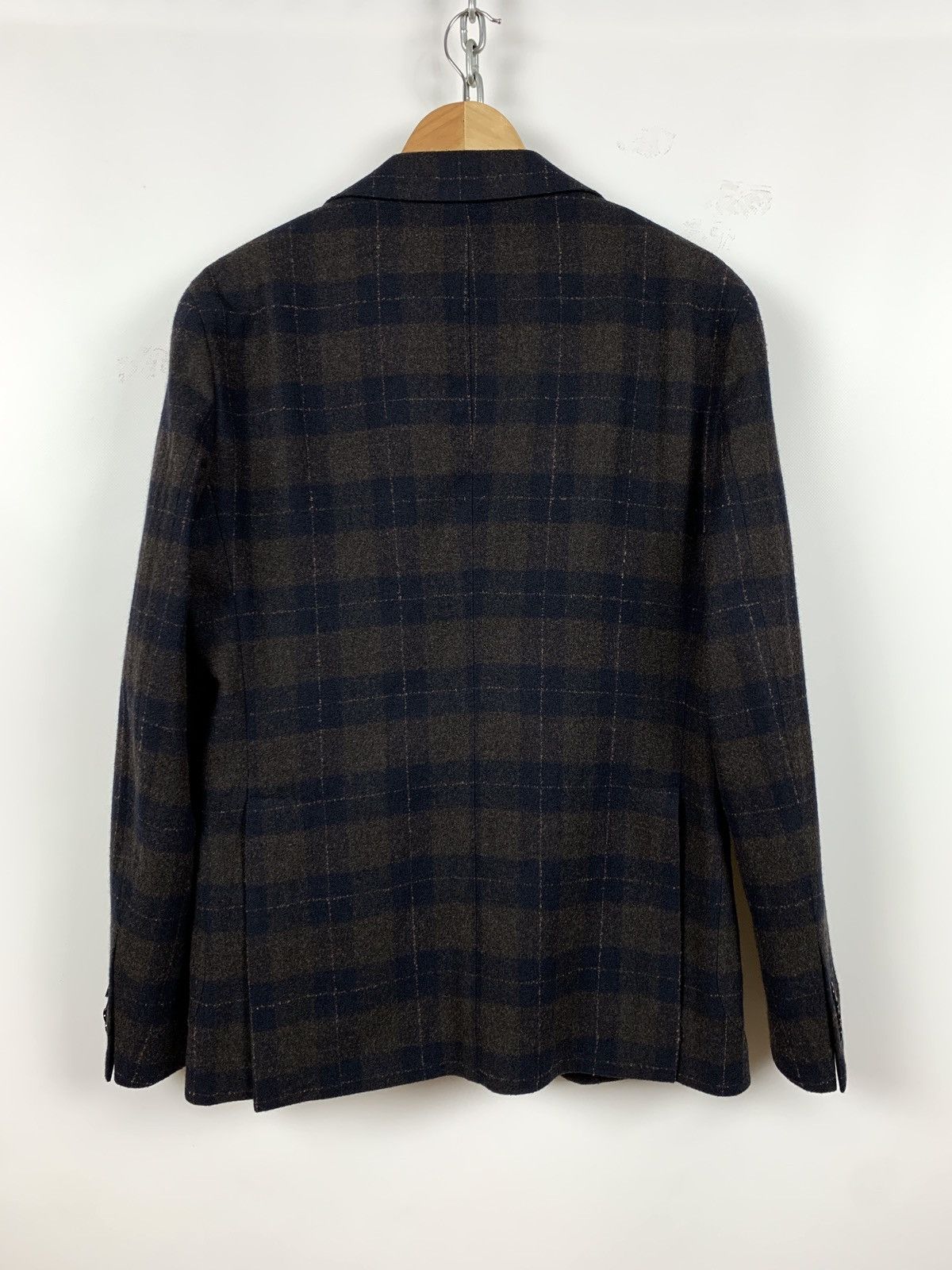 Tagliatore Tagliatore Wool Checkered Blazer Size 52R - 3 Thumbnail