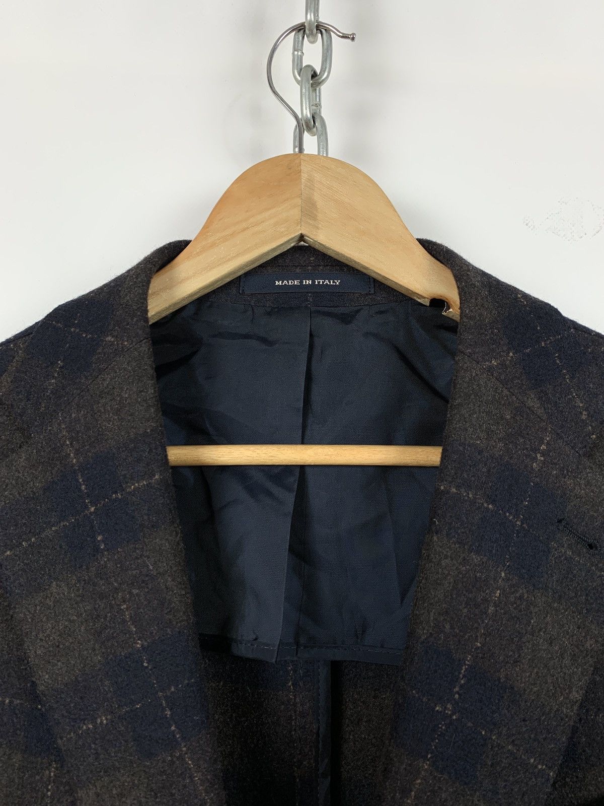 Tagliatore Tagliatore Wool Checkered Blazer Size 52R - 7 Thumbnail
