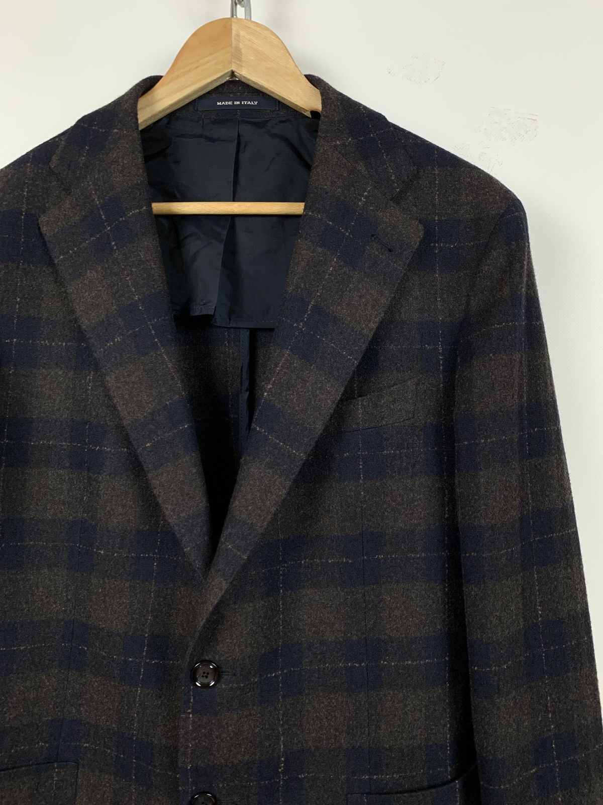 Tagliatore Tagliatore Wool Checkered Blazer Size 52R - 5 Thumbnail