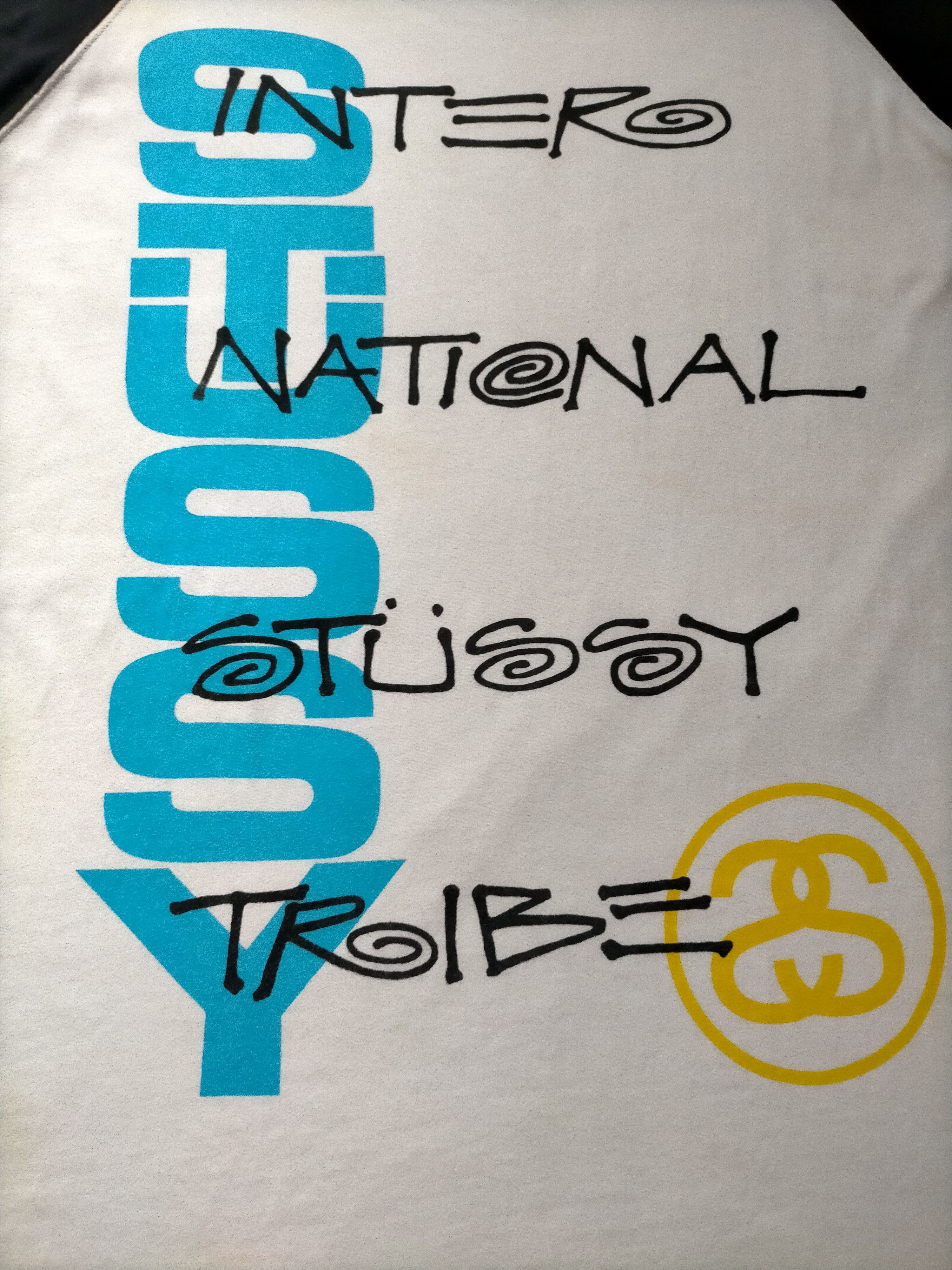 Stussy Stussy Spell Out Raglan Three Quarter tee Size US XL / EU 56 / 4 - 7 Thumbnail
