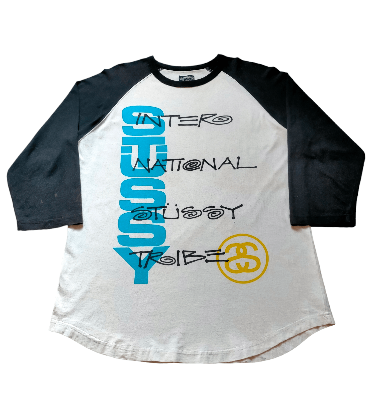 Stussy Stussy Spell Out Raglan Three Quarter tee Size US XL / EU 56 / 4 - 2 Thumbnail