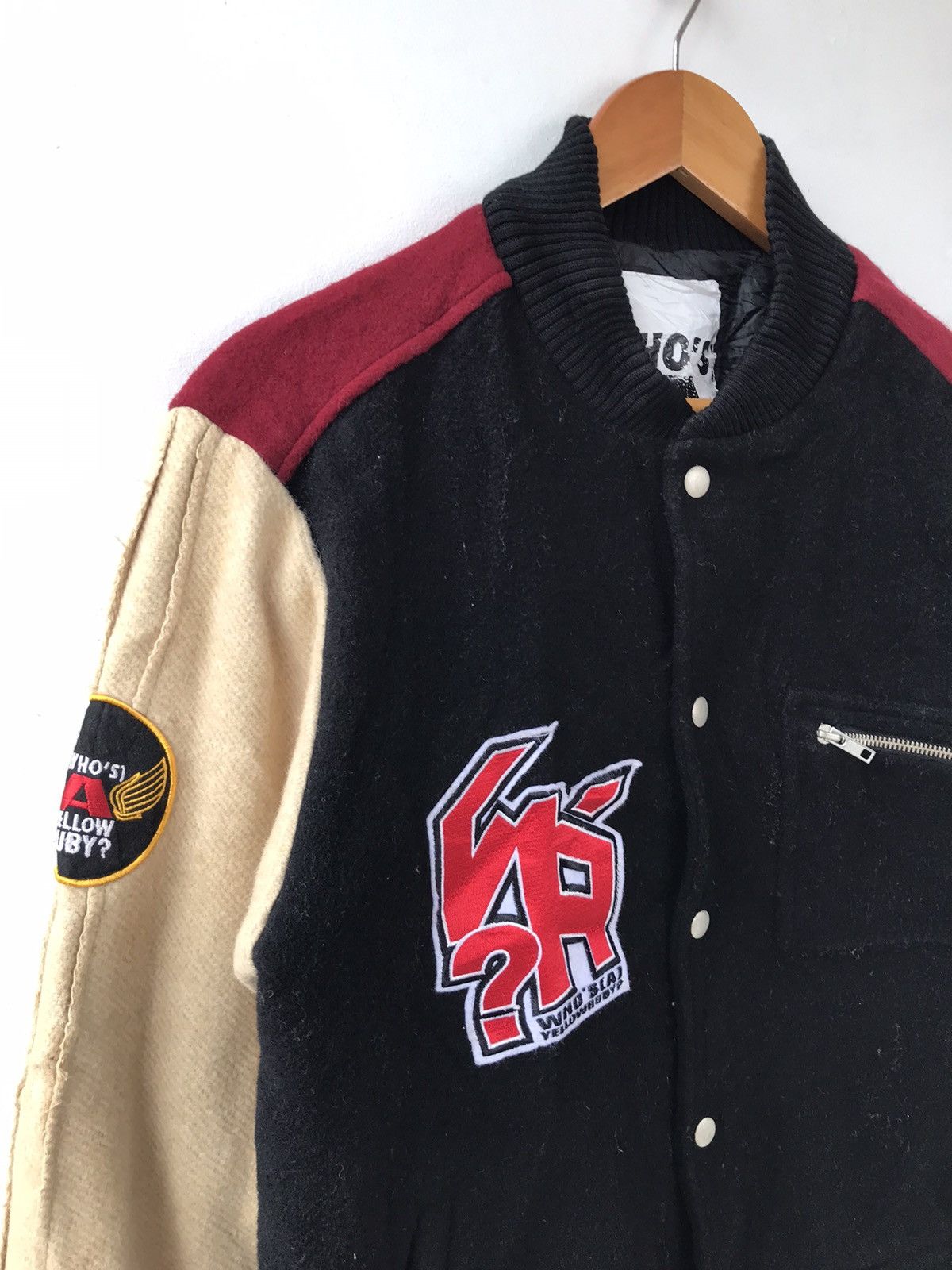 Japanese Brand Vintage Who’s A Yellow Ruby Varsity Jacket Letterman Size US L / EU 52-54 / 3 - 5 Thumbnail