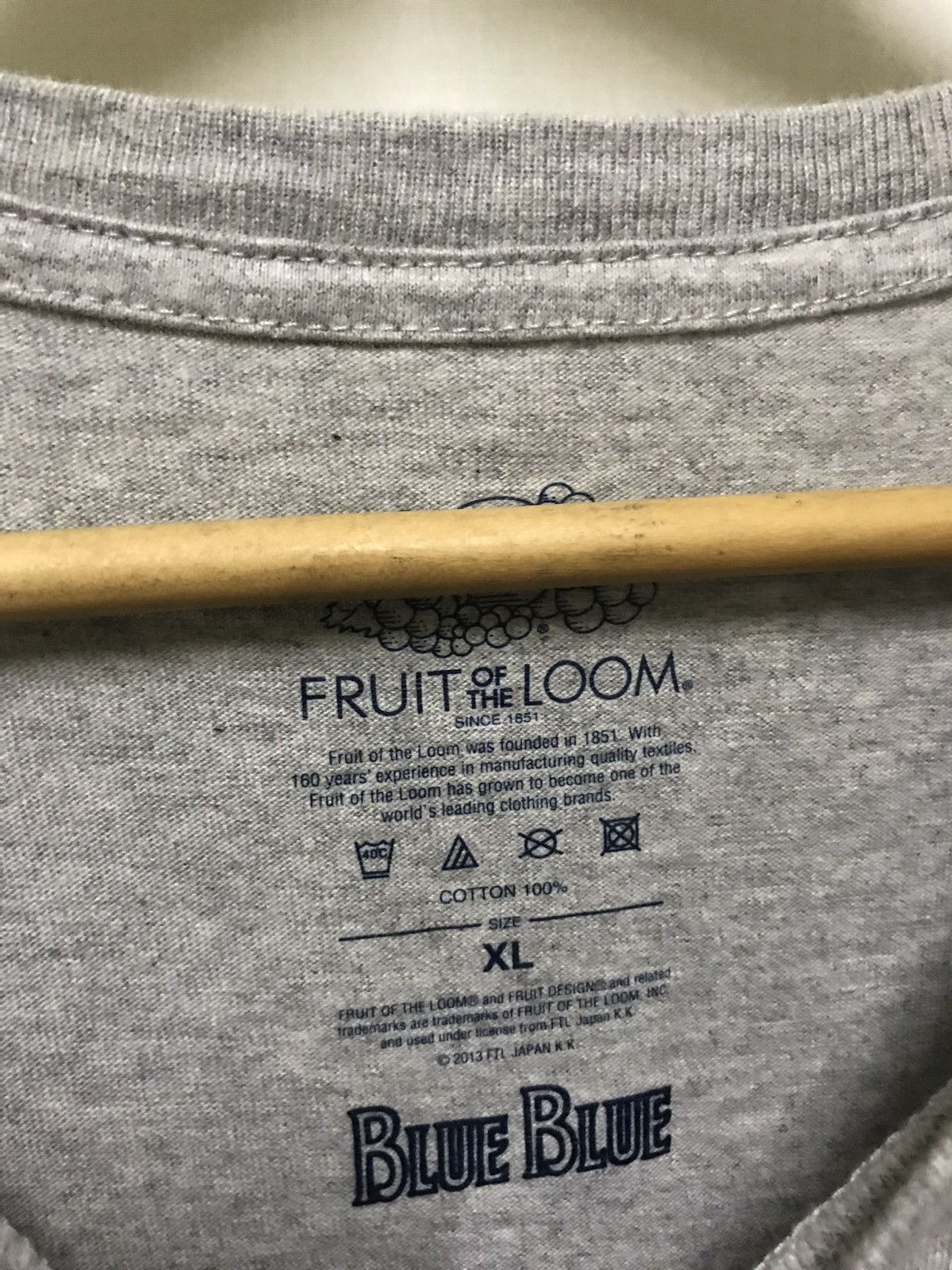Blue Blue Japan × Fruit Of The Loom Plain pocket T-Shirt Size US XL / EU 56 / 4 - 4 Thumbnail