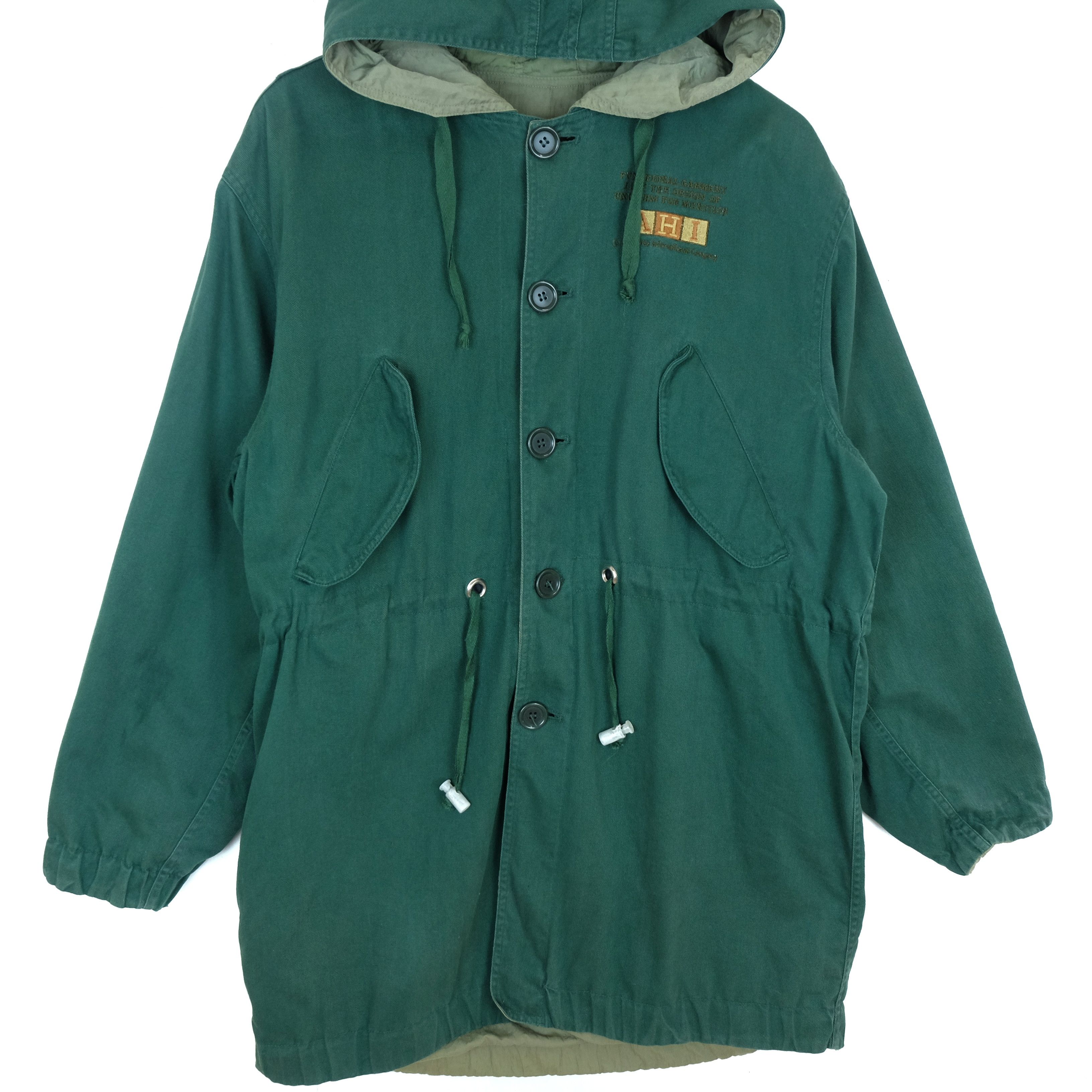 Japanese Brand ABAHOUSE Big Logo Military Tactical Army Parka Jacket Size US L / EU 52-54 / 3 - 7 Thumbnail