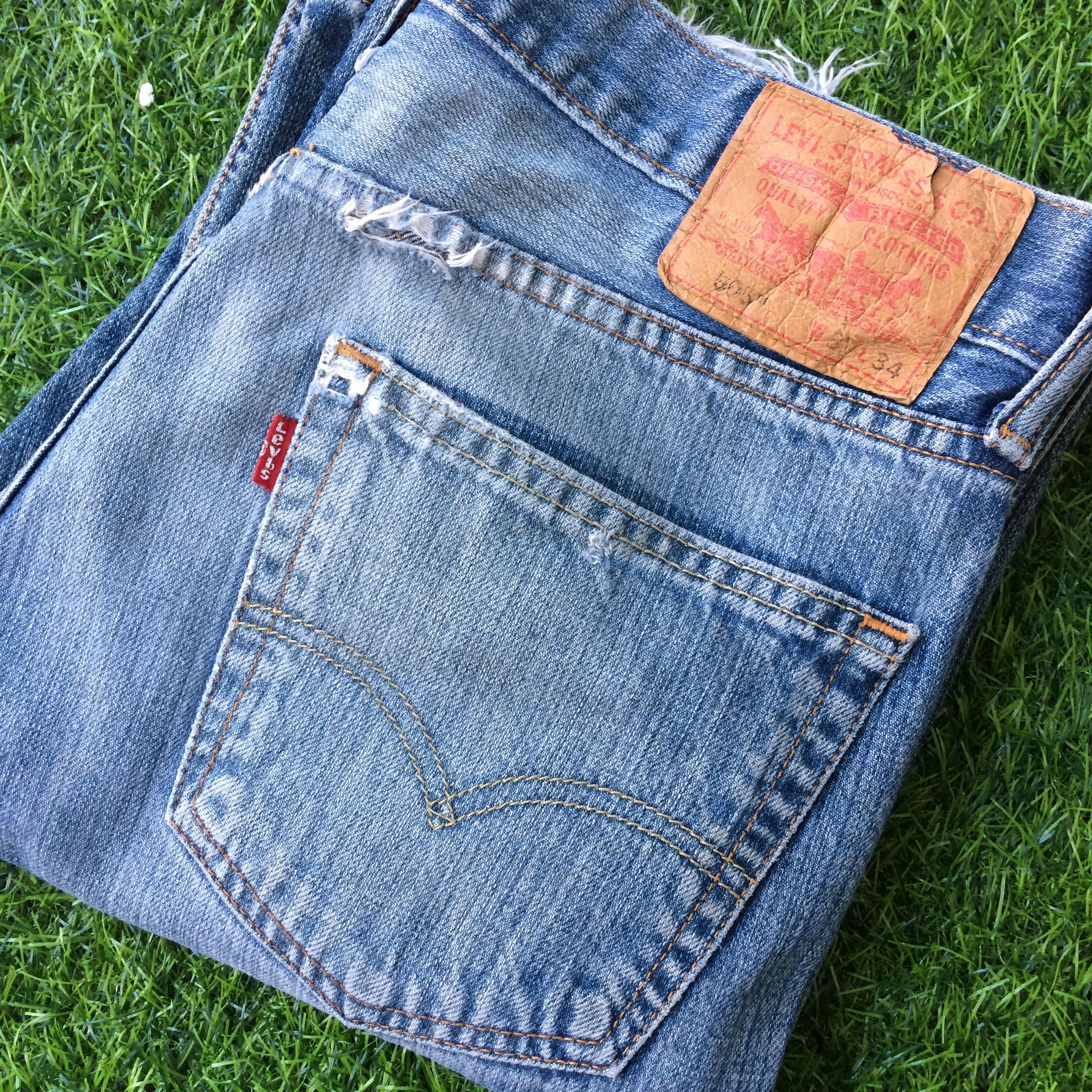 Levi's × Vintage Levi's 505 Ripped Jeans #B-221 Size US 32 / EU 48 - 7 Thumbnail