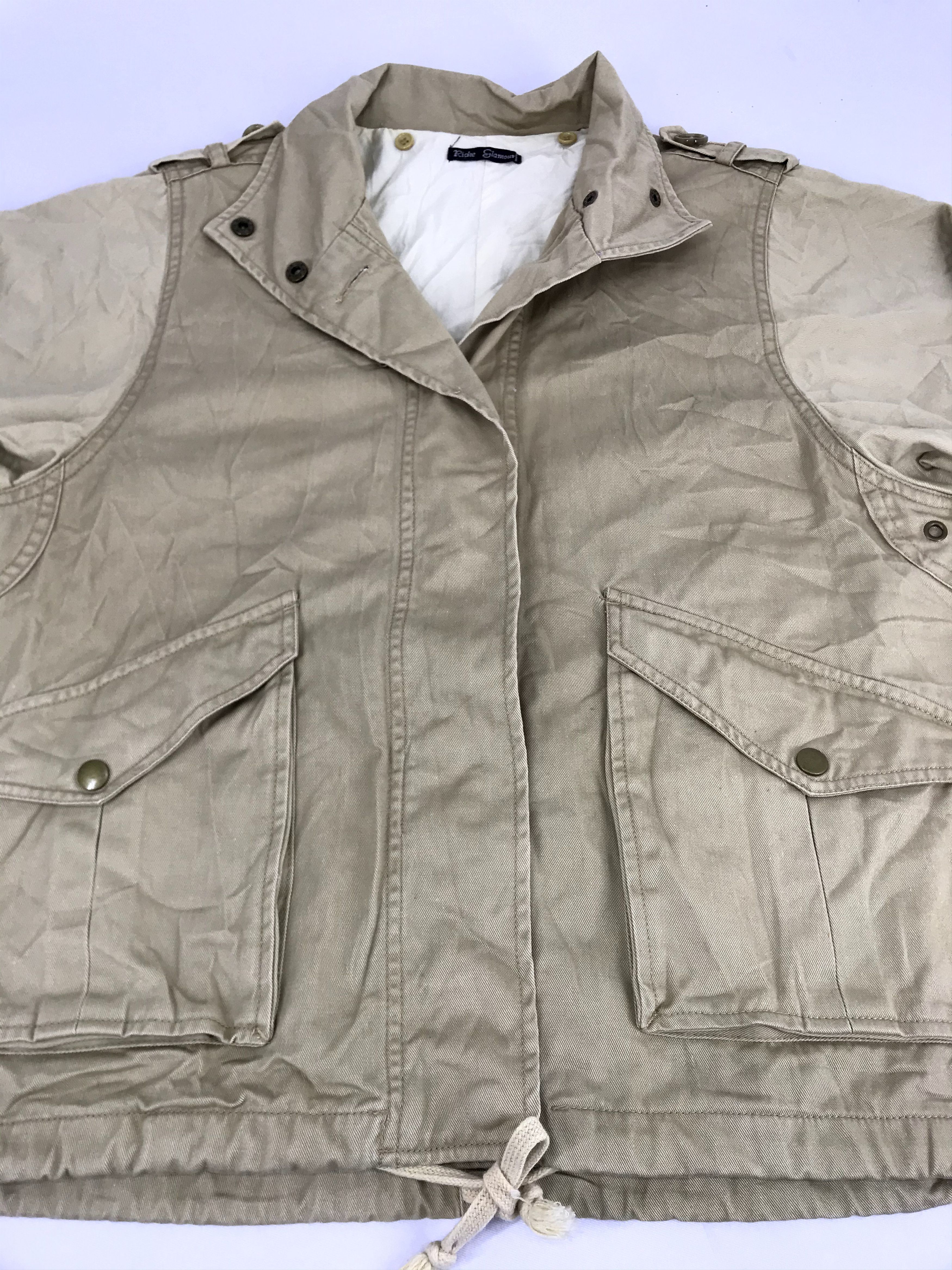 Vintage Riches Glamour Bomber Jacket Tactical Biker Size US M / EU 48-50 / 2 - 2 Thumbnail