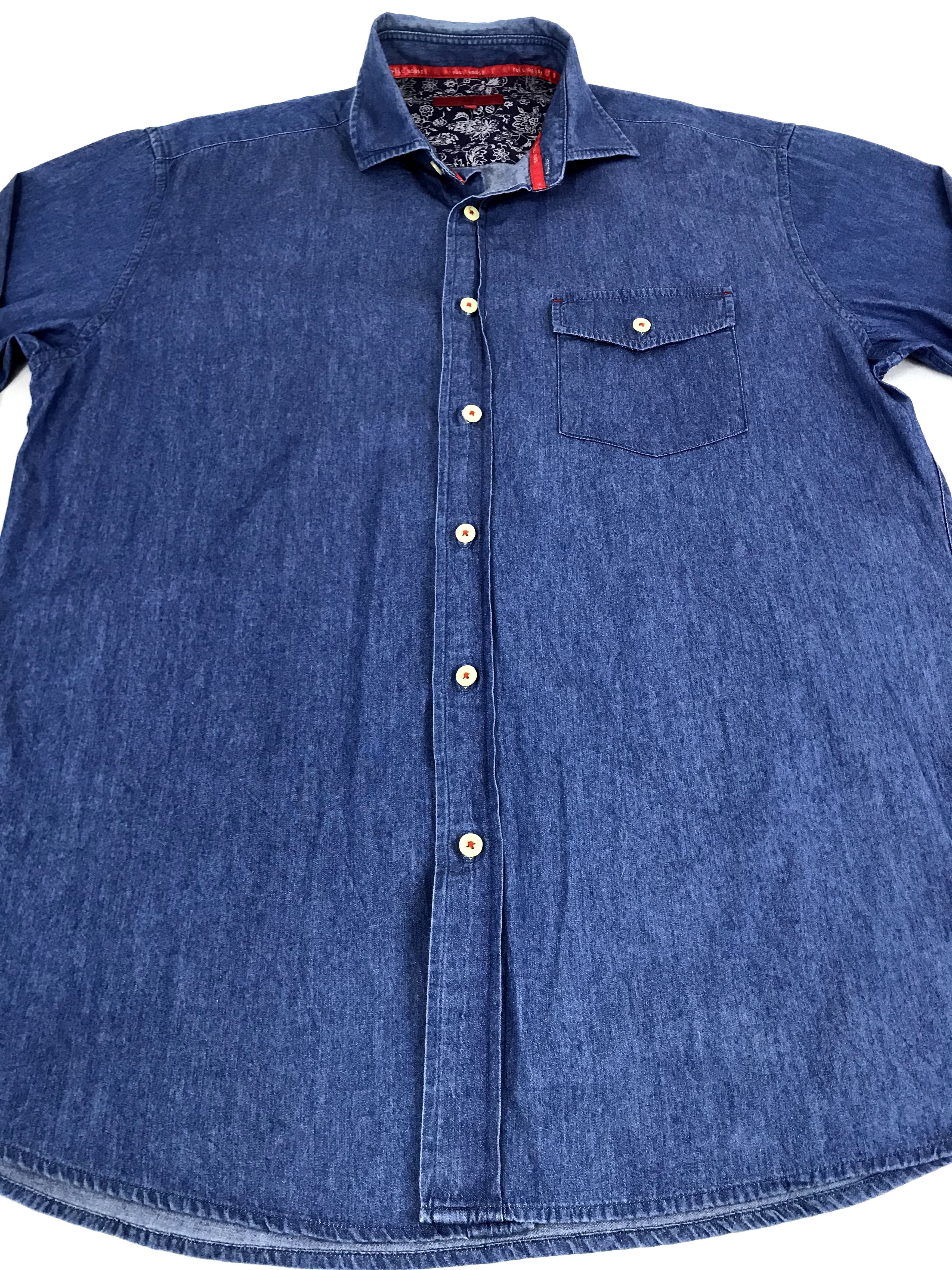 Flannel Vintage Style Full House Western Indigo Denim Jeans Flannel Size US L / EU 52-54 / 3 - 2 Thumbnail