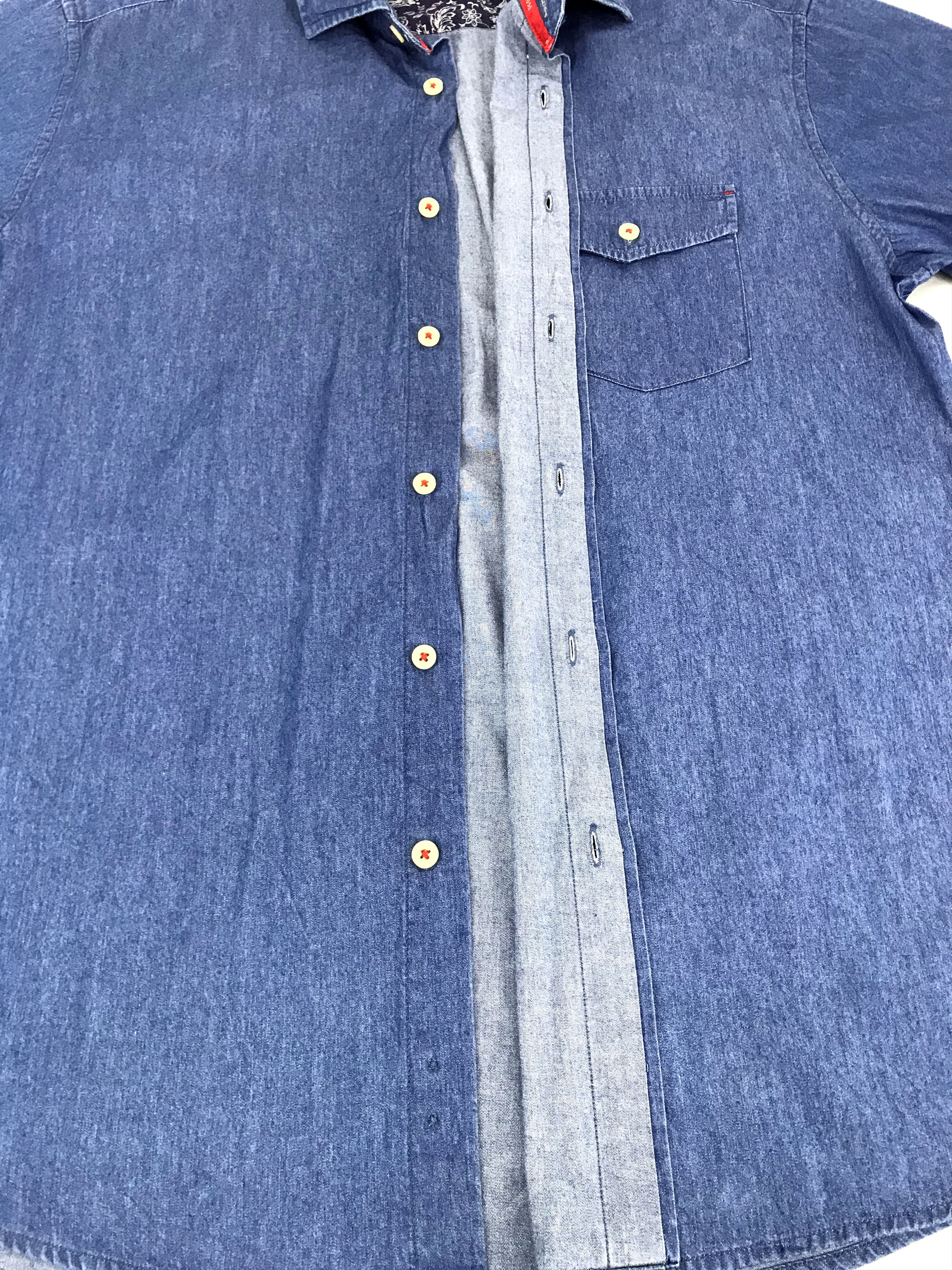 Flannel Vintage Style Full House Western Indigo Denim Jeans Flannel Size US L / EU 52-54 / 3 - 3 Thumbnail