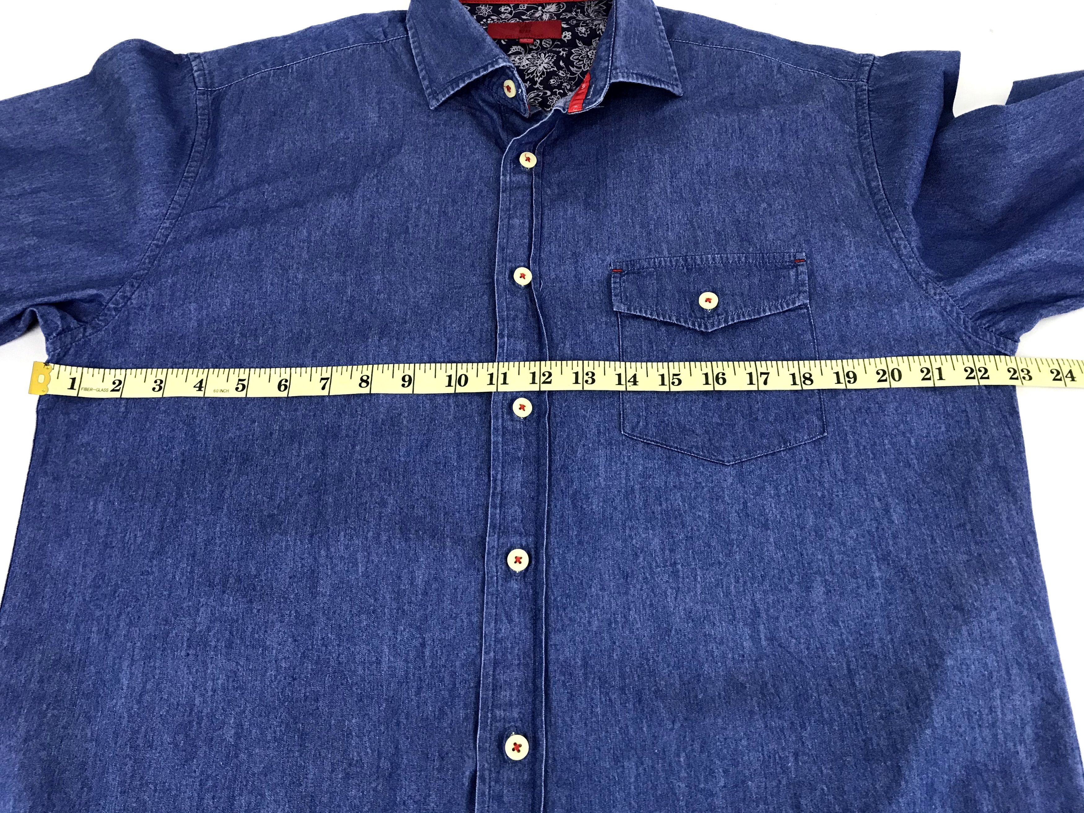 Flannel Vintage Style Full House Western Indigo Denim Jeans Flannel Size US L / EU 52-54 / 3 - 9 Thumbnail