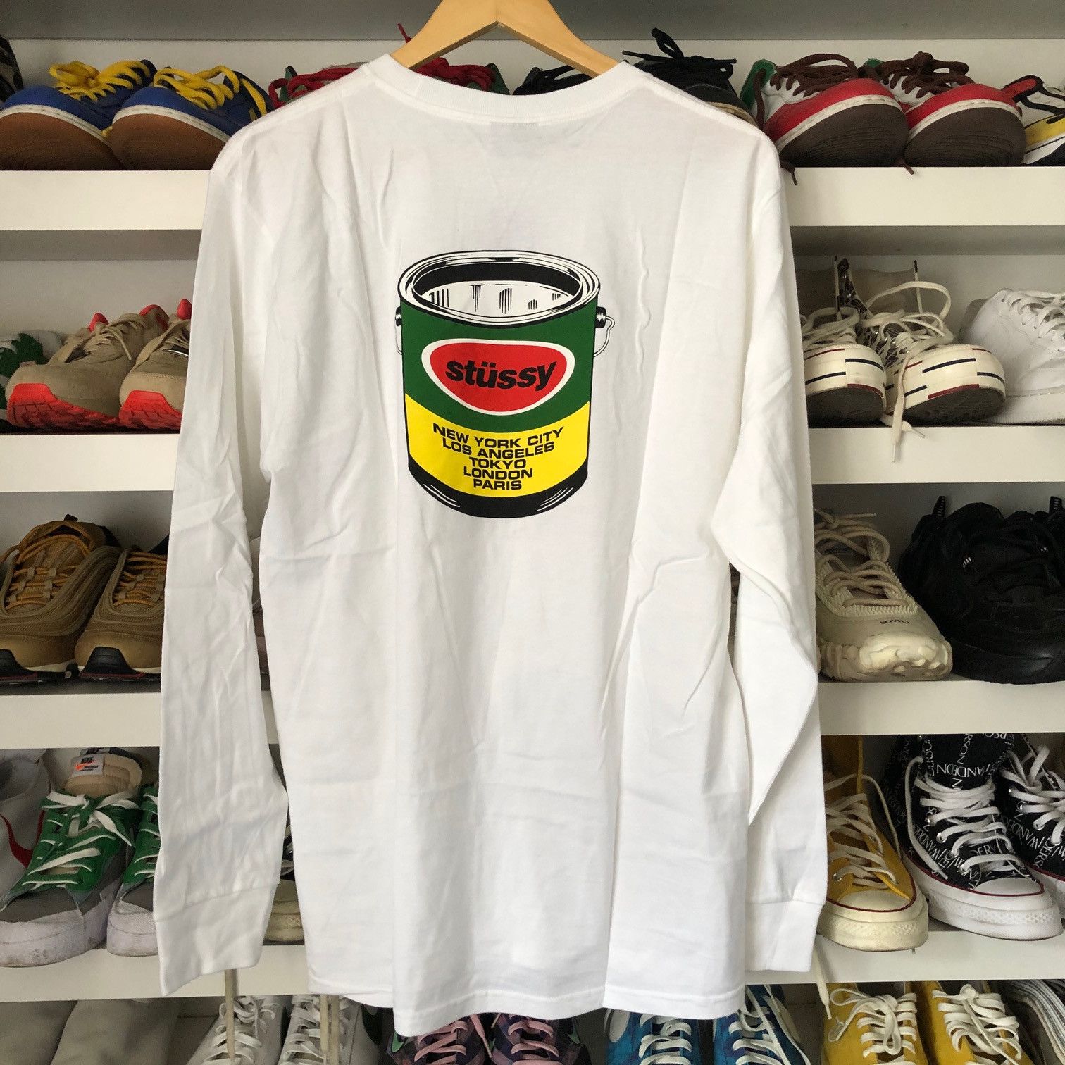 Stussy STUSSY Paint Can Long Sleeve T-Shirt Size US M / EU 48-50 / 2 - 1 Thumbnail