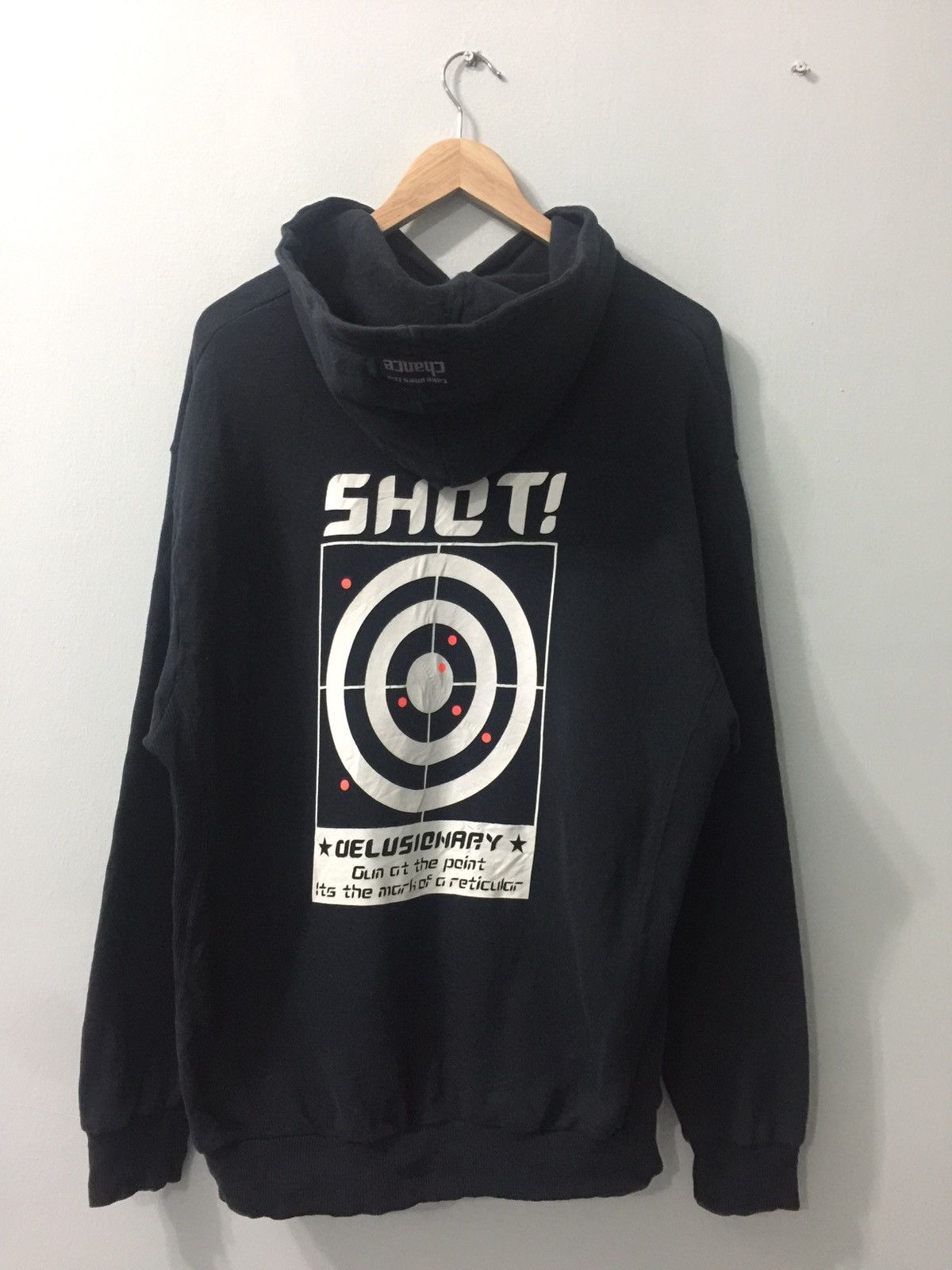 image of Vintage Shot Hoodies 23X29 in Dark Blue, Men's (Size Large)