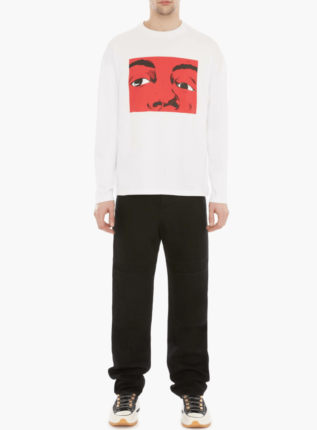 JW Anderson J.W.ANDERSON Eyes Printed Long Sleeve Shirt Size US L / EU 52-54 / 3 - 5 Thumbnail