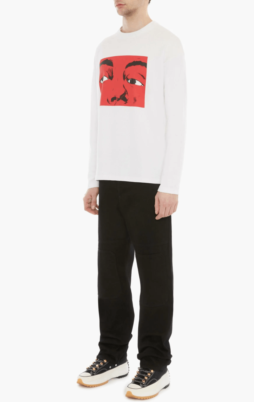 JW Anderson J.W.ANDERSON Eyes Printed Long Sleeve Shirt Size US L / EU 52-54 / 3 - 7 Thumbnail