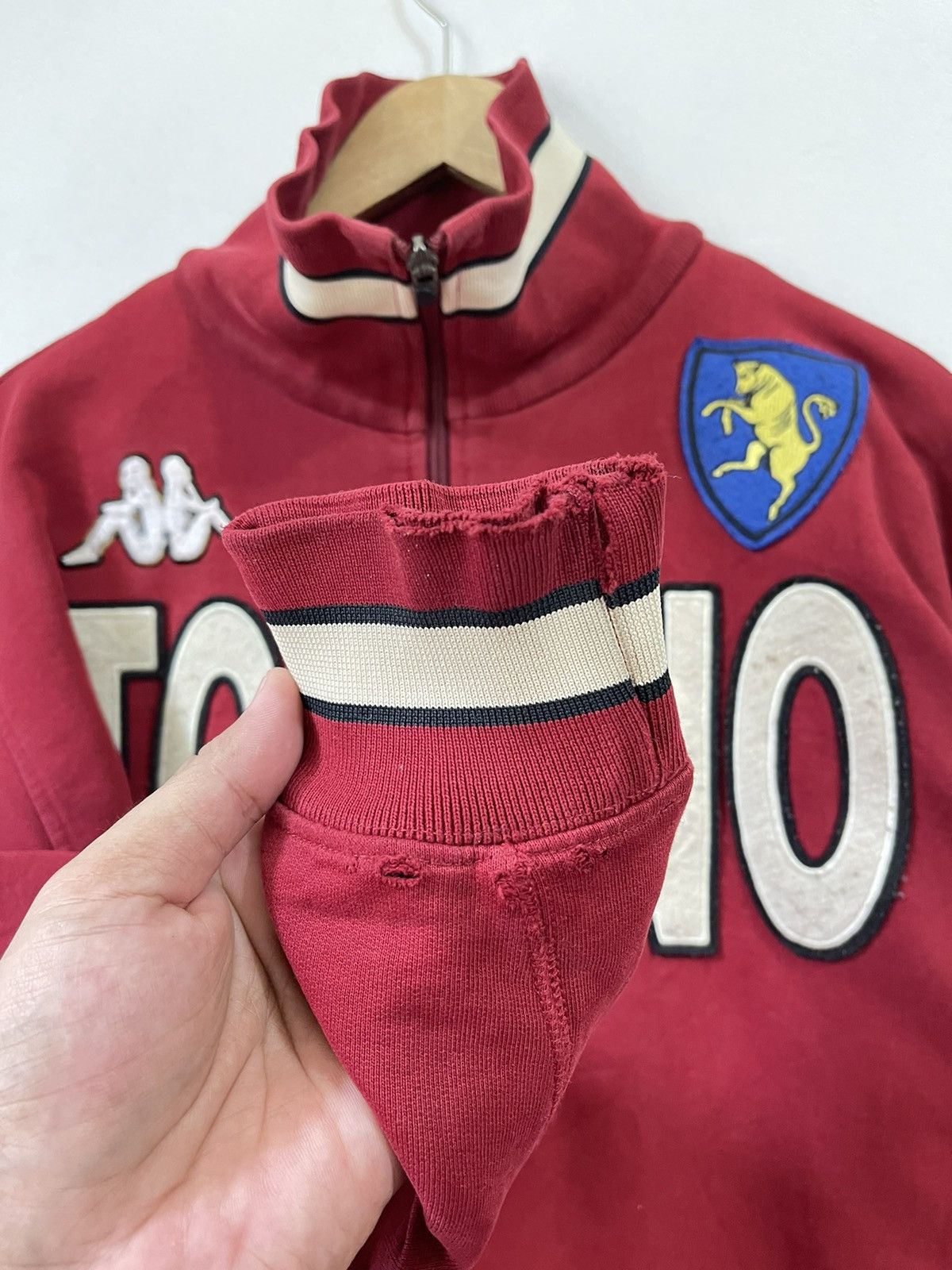 Kappa × Vintage Vintage Kappa Embroided Sweatshirt zipper Size US L / EU 52-54 / 3 - 6 Thumbnail