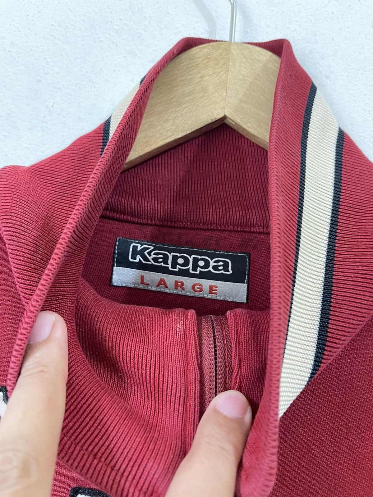 Kappa × Vintage Vintage Kappa Embroided Sweatshirt zipper Size US L / EU 52-54 / 3 - 4 Thumbnail