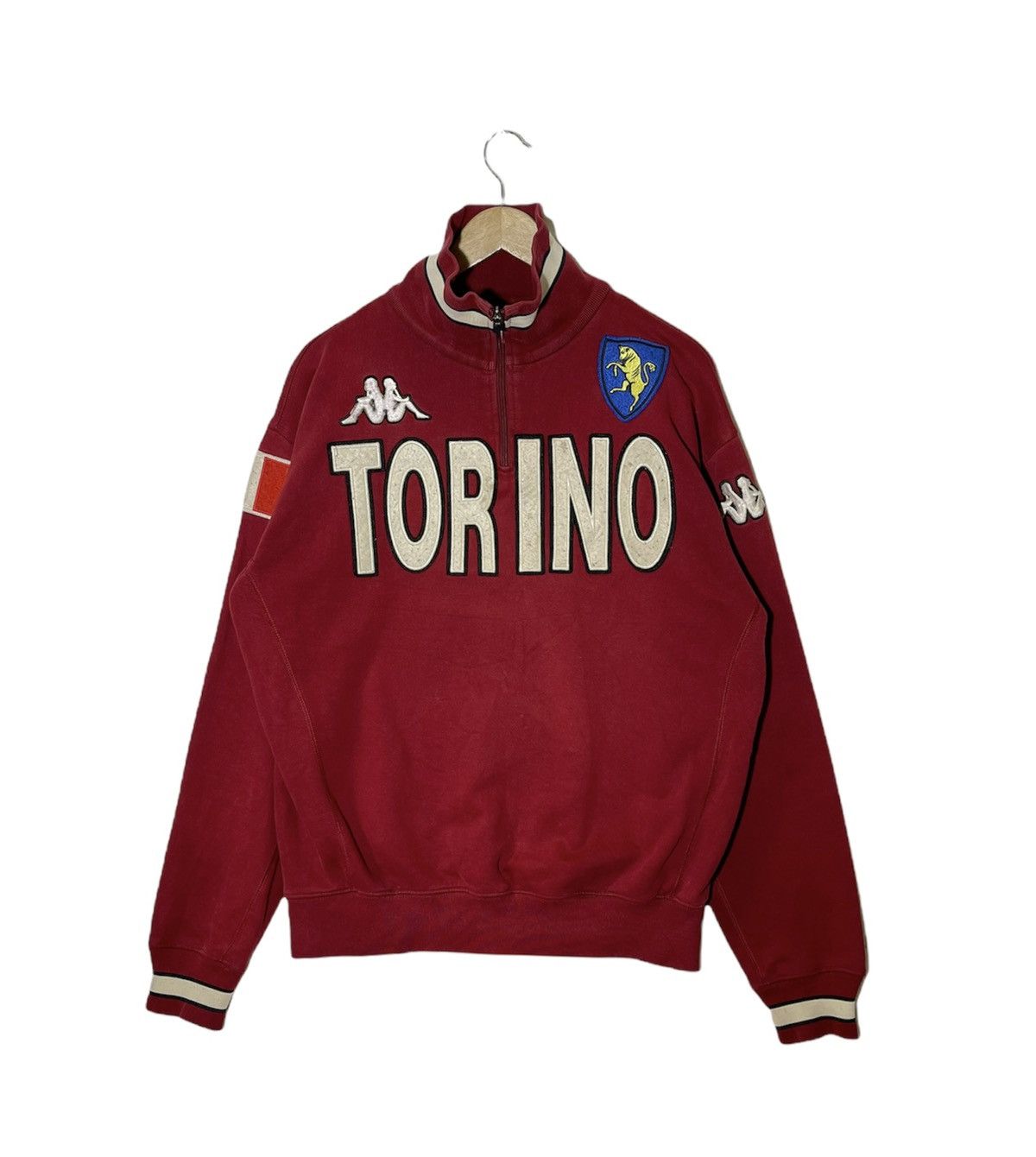 Kappa × Vintage Vintage Kappa Embroided Sweatshirt zipper Size US L / EU 52-54 / 3 - 1 Thumbnail
