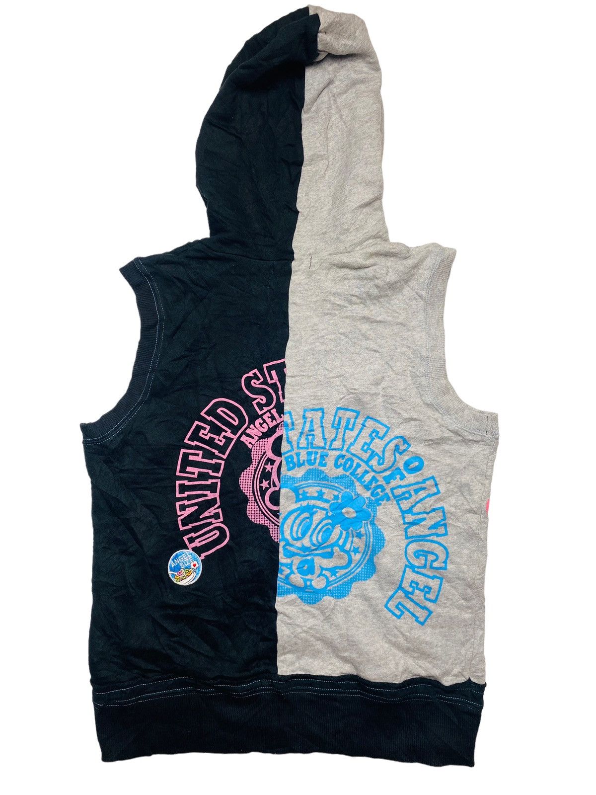Hysteric Glamour 1990s Angel Blue - Two Tone Vest Hooded Jacket Size US M / EU 48-50 / 2 - 2 Thumbnail