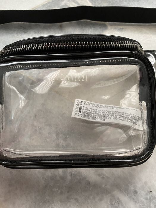 Forever 21 FOREVER 21 UNISEX TRANSPARENT FANNY PACK SLING SHOULDER