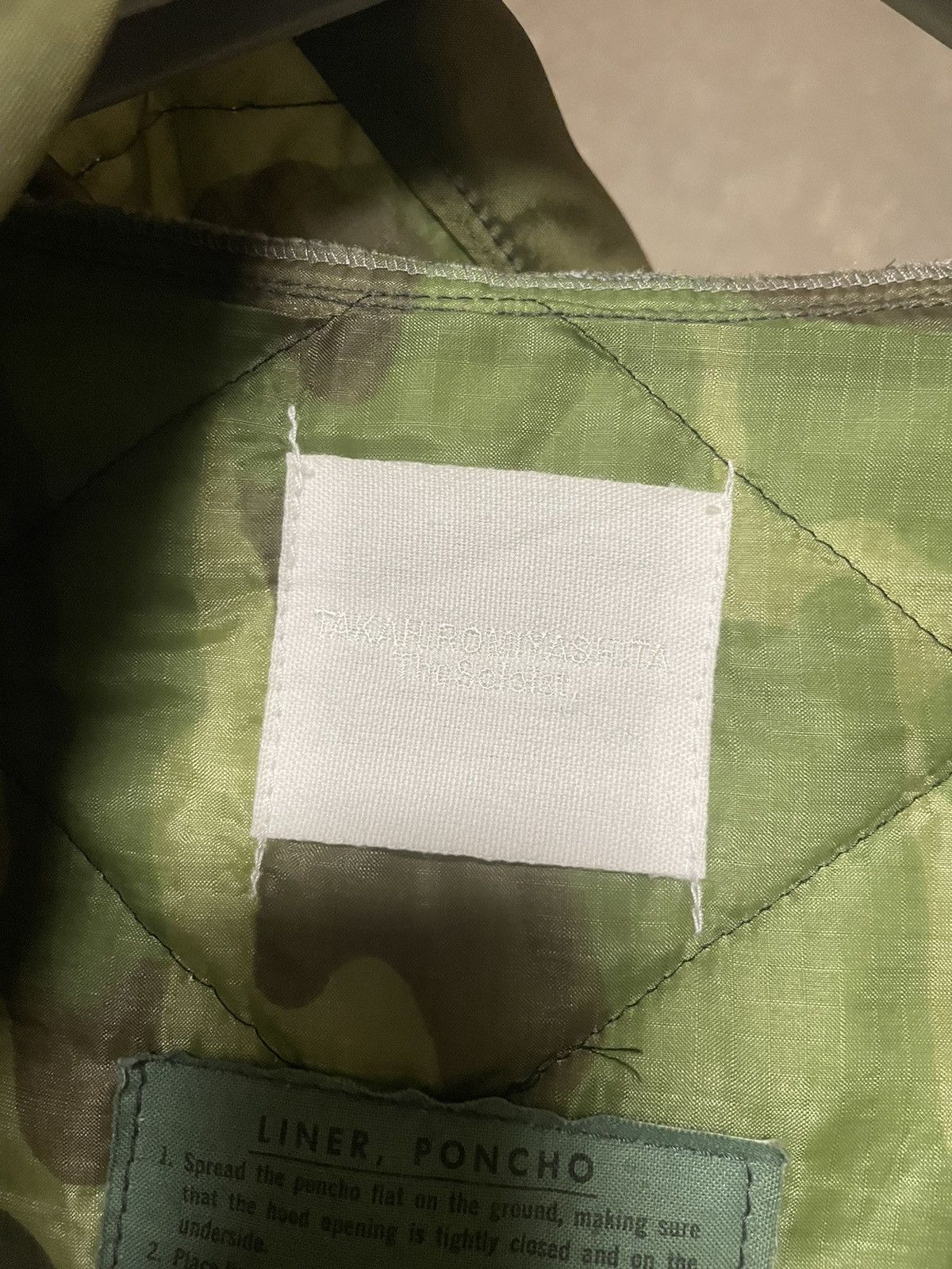 Number (N)ine × Takahiromiyashita The Soloist. Soloist One-Off Upcycled Camouflage Poncho Size US M / EU 48-50 / 2 - 5 Thumbnail