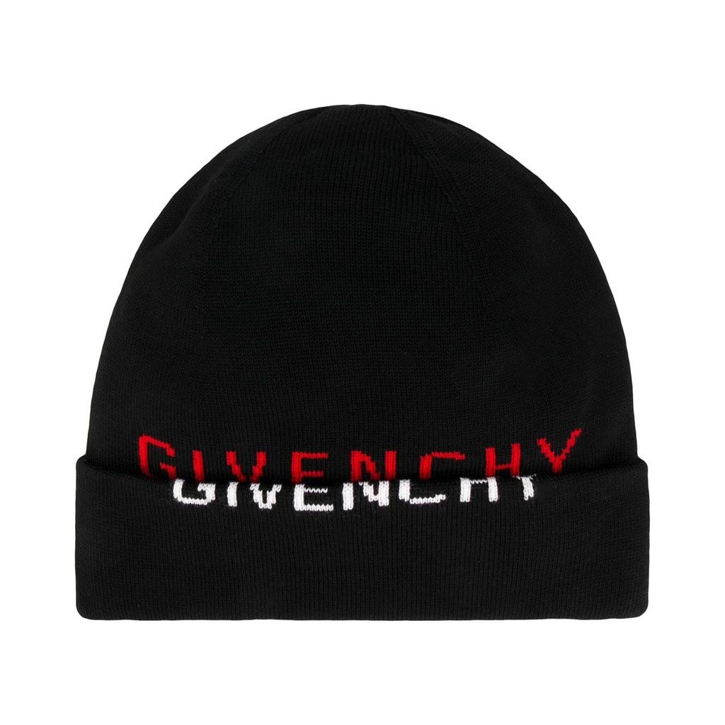 Givenchy Givenchy Logo Beanie in Black Color Size ONE SIZE - 1 Preview