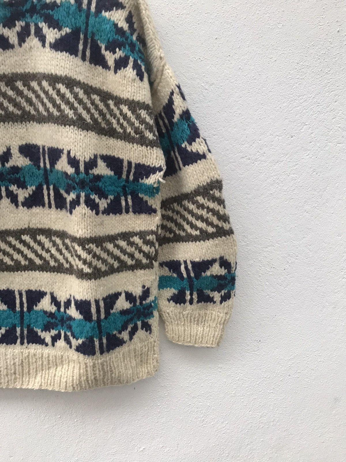 Native × Vintage Vintage Native Wool Stripe Knitwear Sweater Size US M / EU 48-50 / 2 - 5 Thumbnail