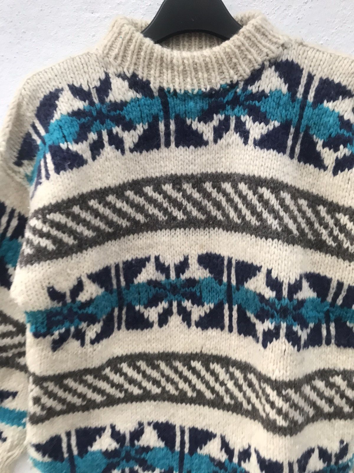 Native × Vintage Vintage Native Wool Stripe Knitwear Sweater Size US M / EU 48-50 / 2 - 3 Thumbnail