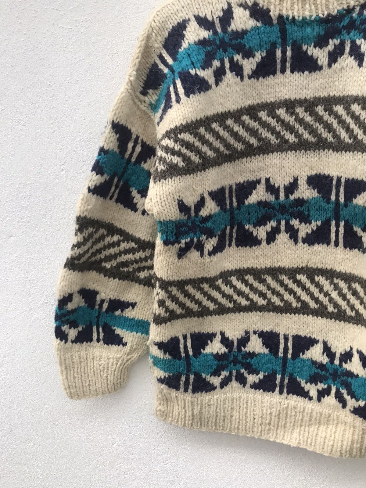 Native × Vintage Vintage Native Wool Stripe Knitwear Sweater Size US M / EU 48-50 / 2 - 4 Thumbnail