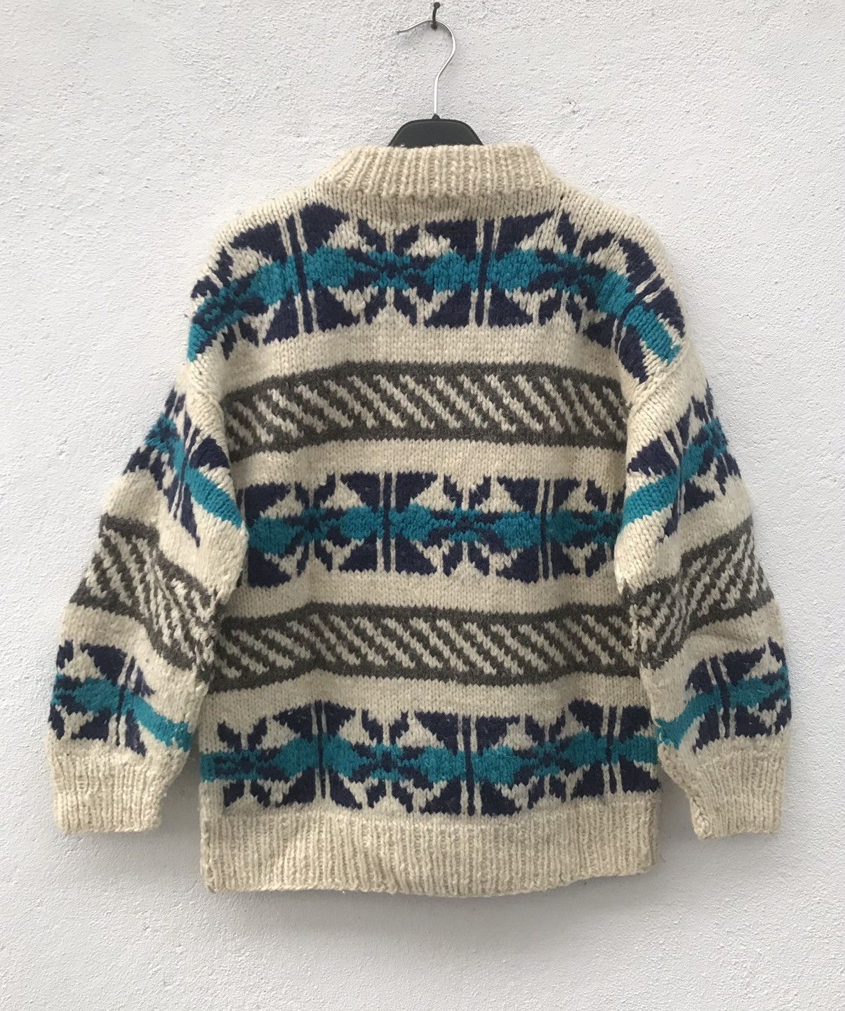 Native × Vintage Vintage Native Wool Stripe Knitwear Sweater Size US M / EU 48-50 / 2 - 2 Thumbnail