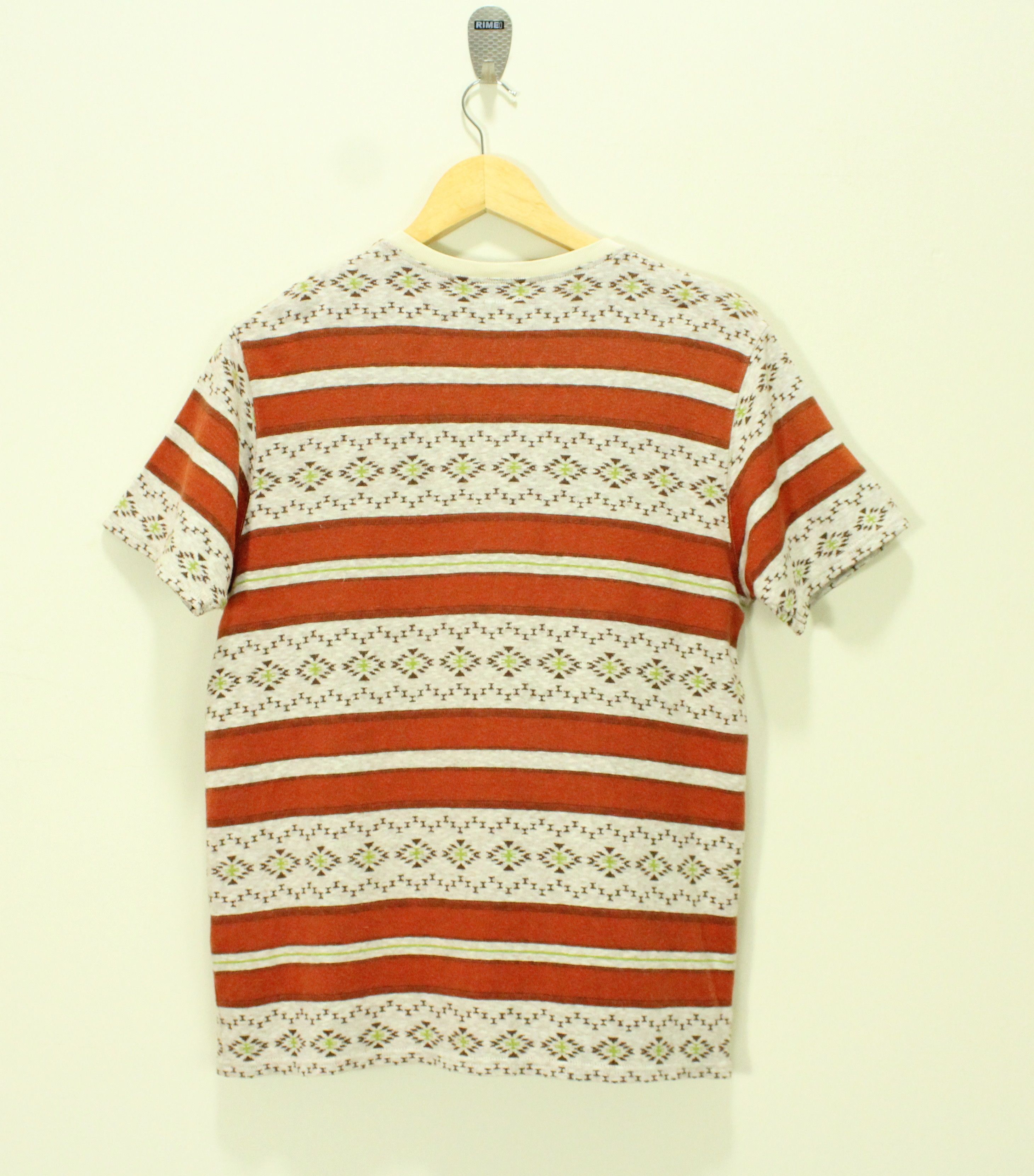 Japanese Brand × Tribal Streetwear JOURNAL STANDARD T Shirt Knit Giza Striped Tribal Japan Size US M / EU 48-50 / 2 - 4 Thumbnail