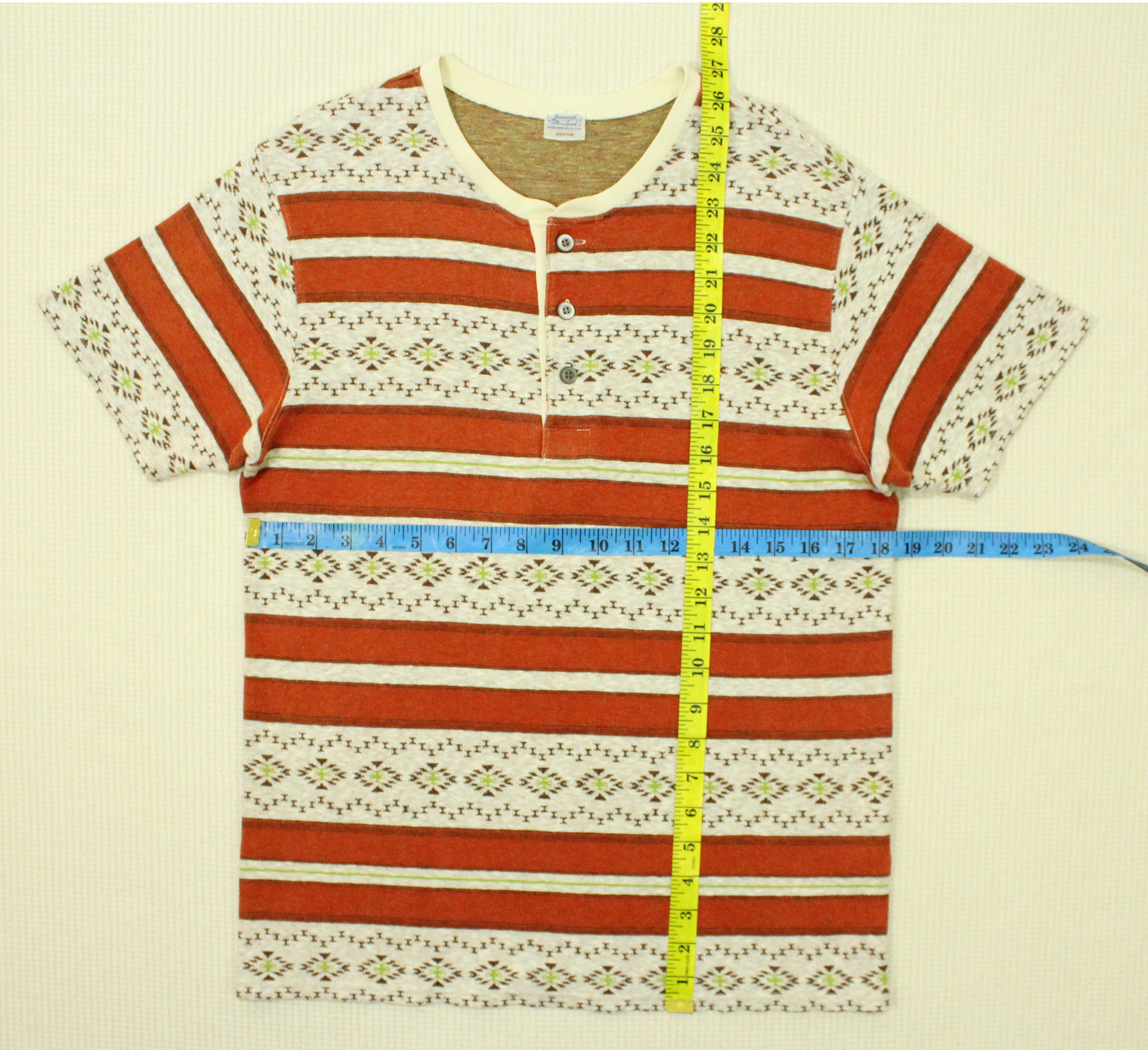 Japanese Brand × Tribal Streetwear JOURNAL STANDARD T Shirt Knit Giza Striped Tribal Japan Size US M / EU 48-50 / 2 - 10 Thumbnail