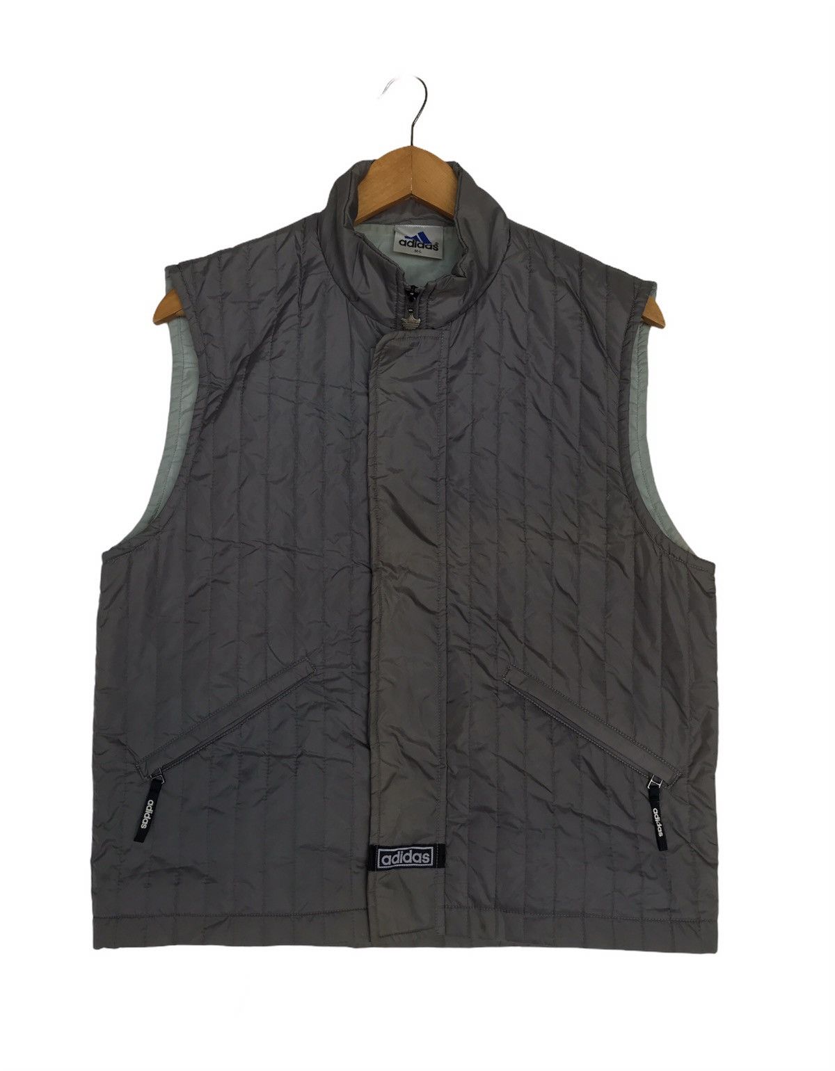 Adidas Sunfaded Vintage Adidas Descente Quilted Puffer Vest Size US M / EU 48-50 / 2 - 1 Thumbnail