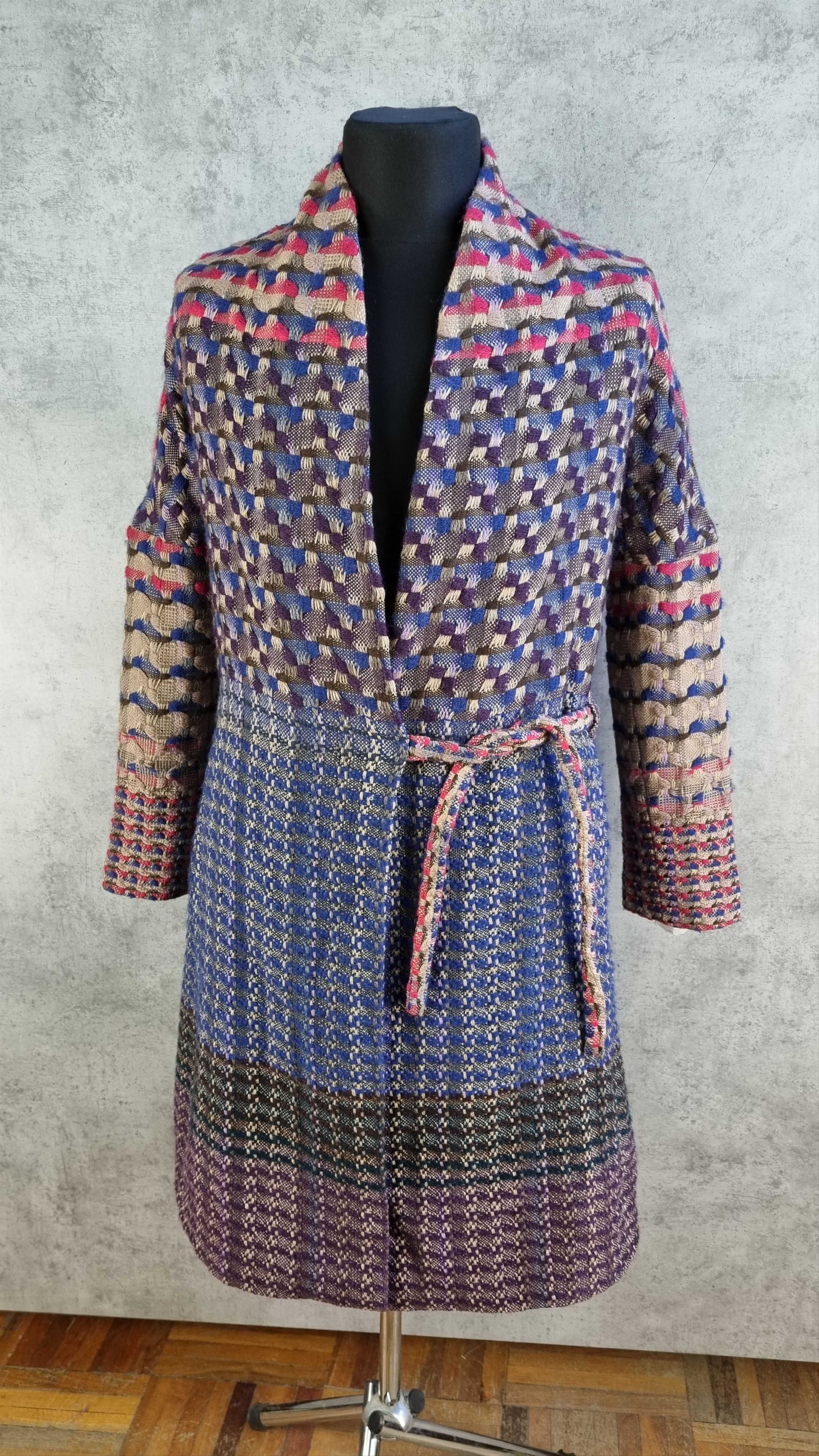 Dries Van Noten Dries Van Noten Very Rare Multicolor Tweed Kimono Knitted Size S / US 4 / IT 40 - 1 Thumbnail