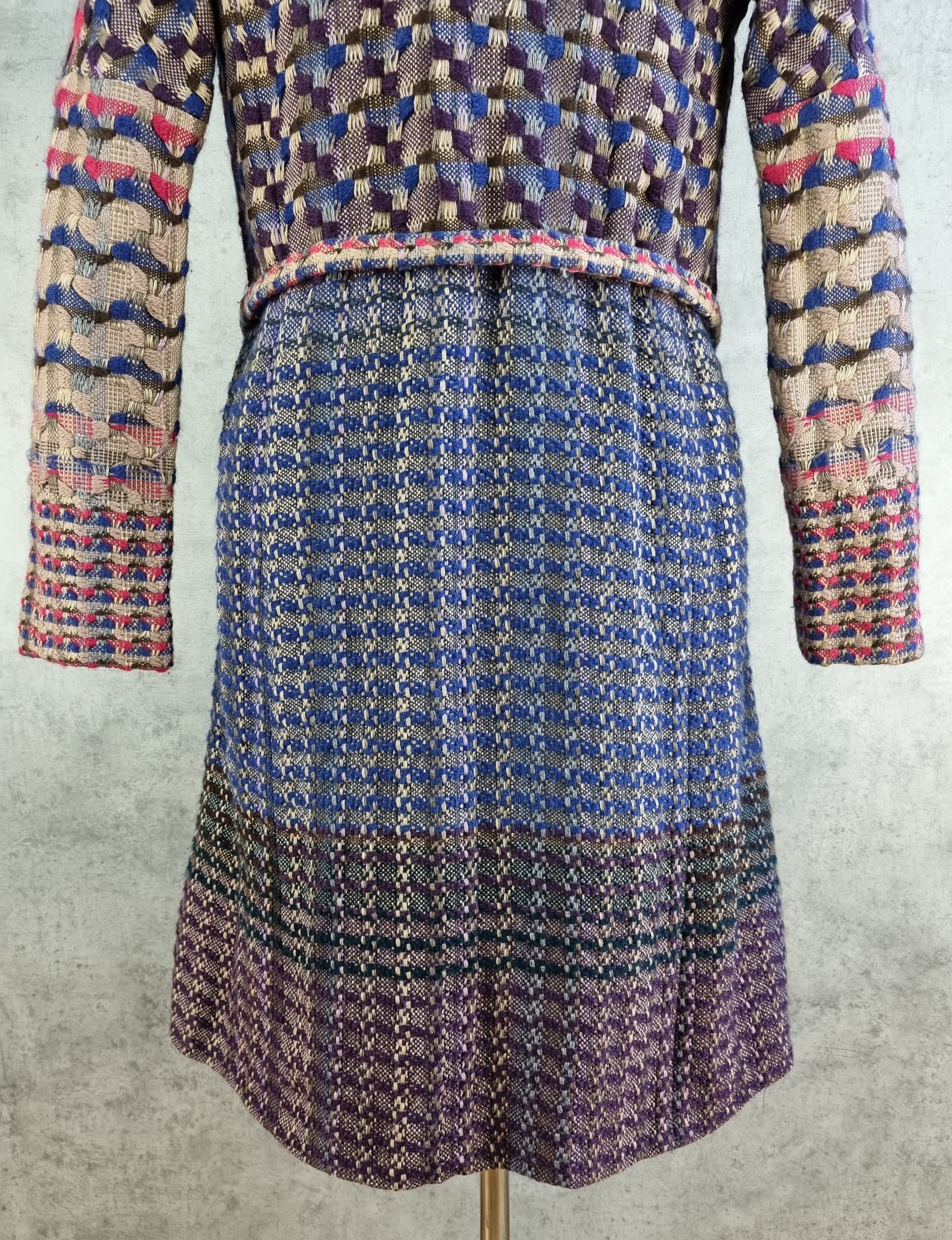 Dries Van Noten Dries Van Noten Very Rare Multicolor Tweed Kimono Knitted Size S / US 4 / IT 40 - 10 Thumbnail