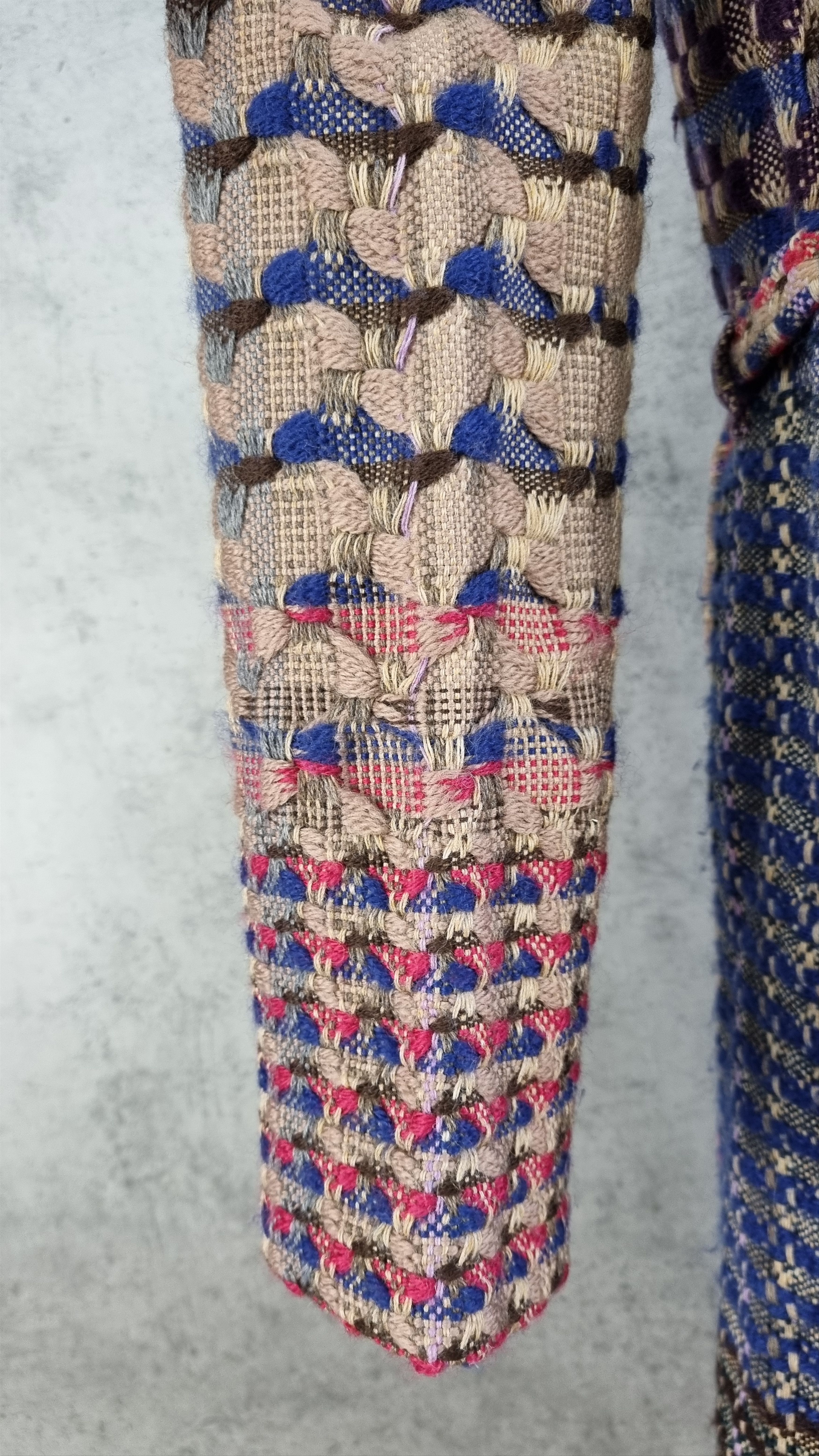 Dries Van Noten Dries Van Noten Very Rare Multicolor Tweed Kimono Knitted Size S / US 4 / IT 40 - 19 Thumbnail