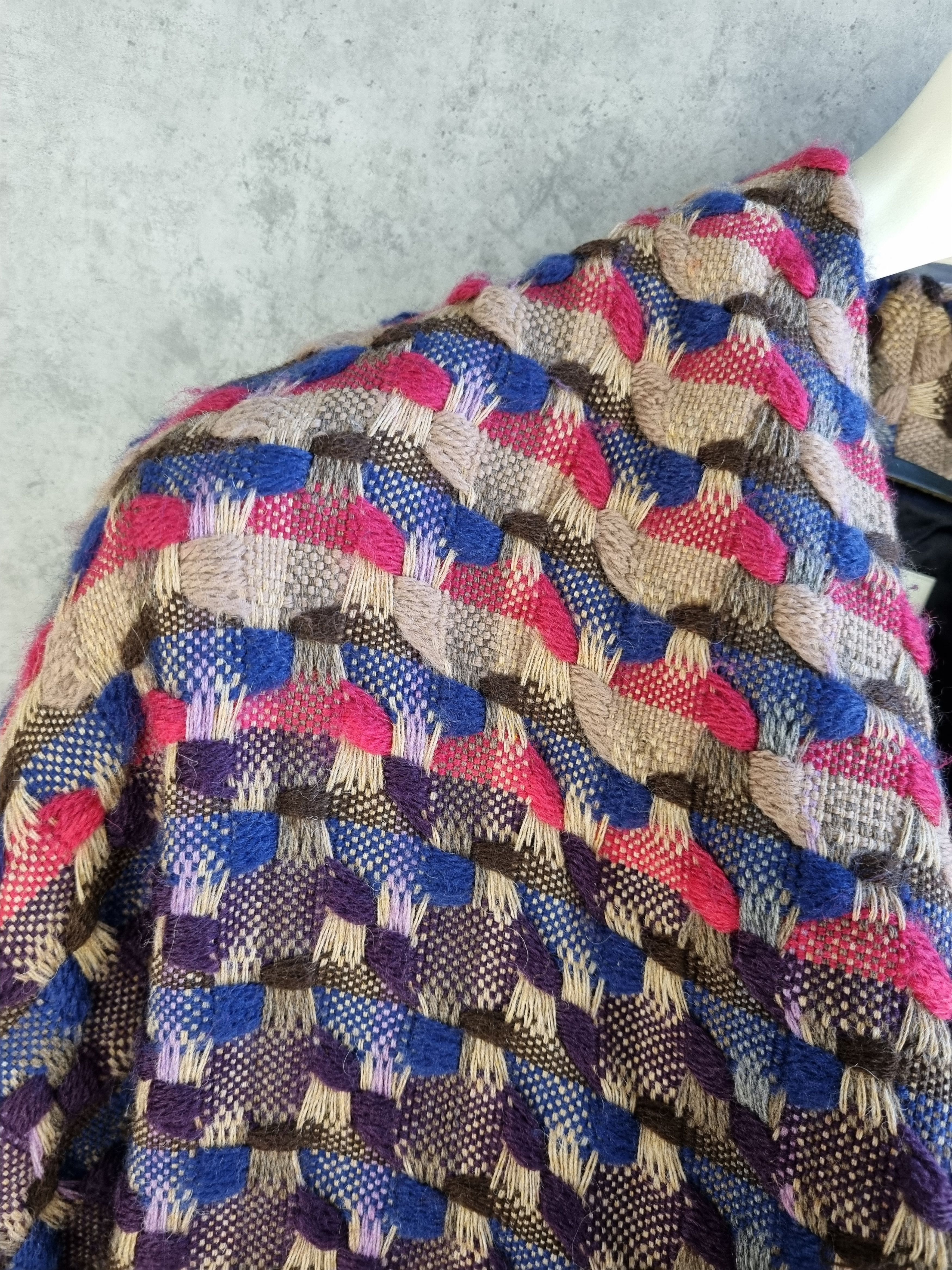 Dries Van Noten Dries Van Noten Very Rare Multicolor Tweed Kimono Knitted Size S / US 4 / IT 40 - 15 Thumbnail