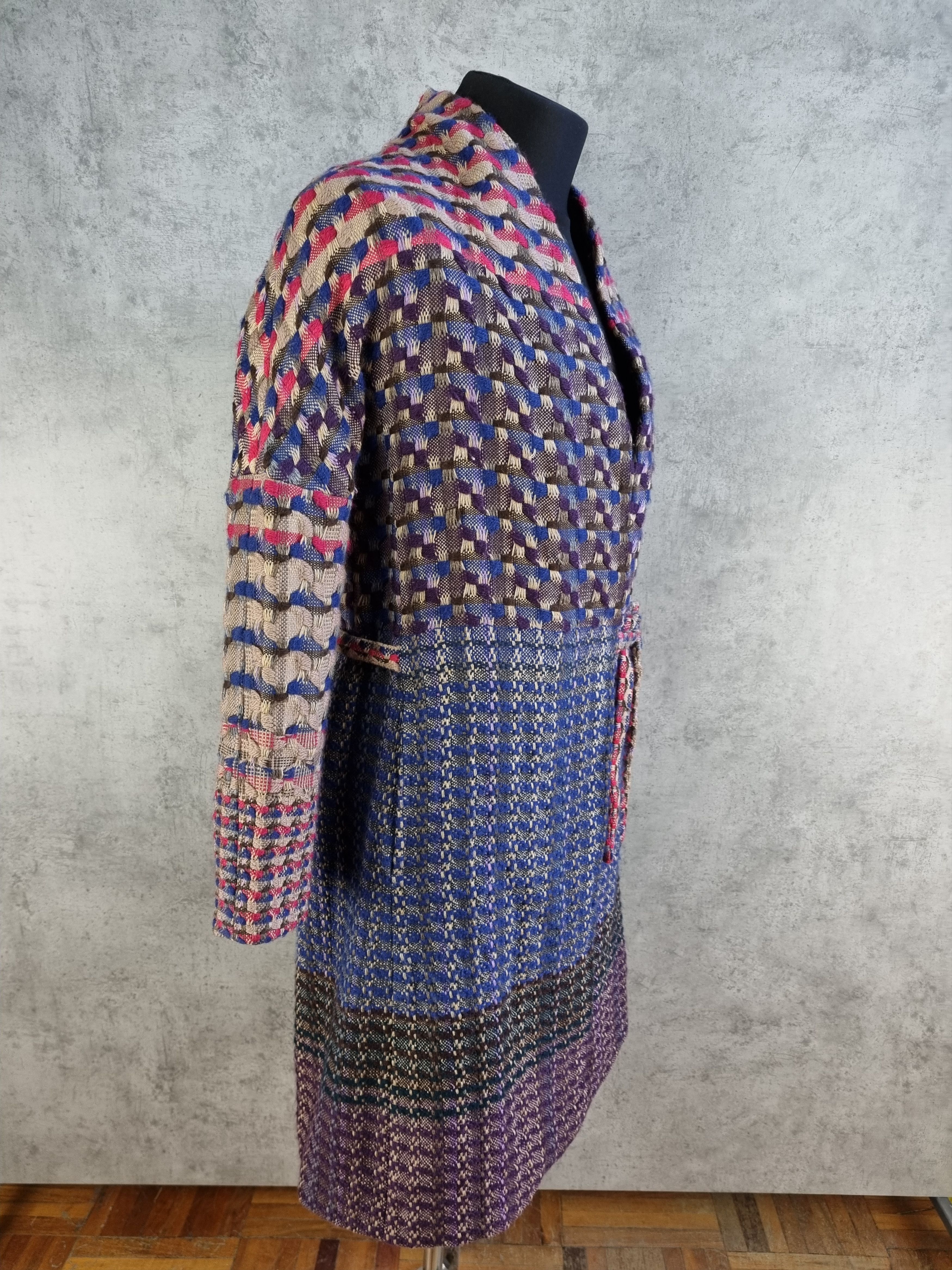 Dries Van Noten Dries Van Noten Very Rare Multicolor Tweed Kimono Knitted Size S / US 4 / IT 40 - 24 Thumbnail