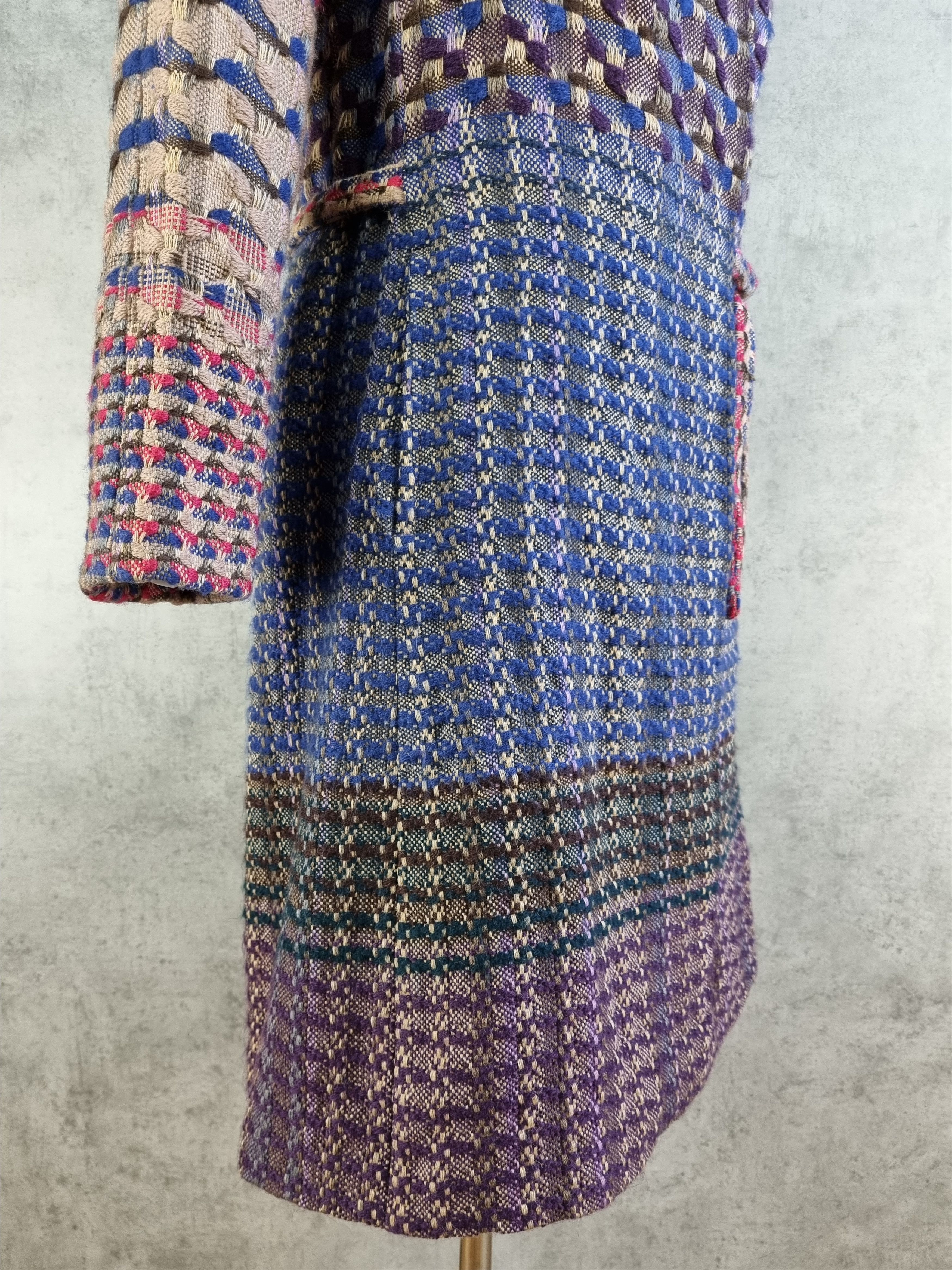 Dries Van Noten Dries Van Noten Very Rare Multicolor Tweed Kimono Knitted Size S / US 4 / IT 40 - 22 Thumbnail