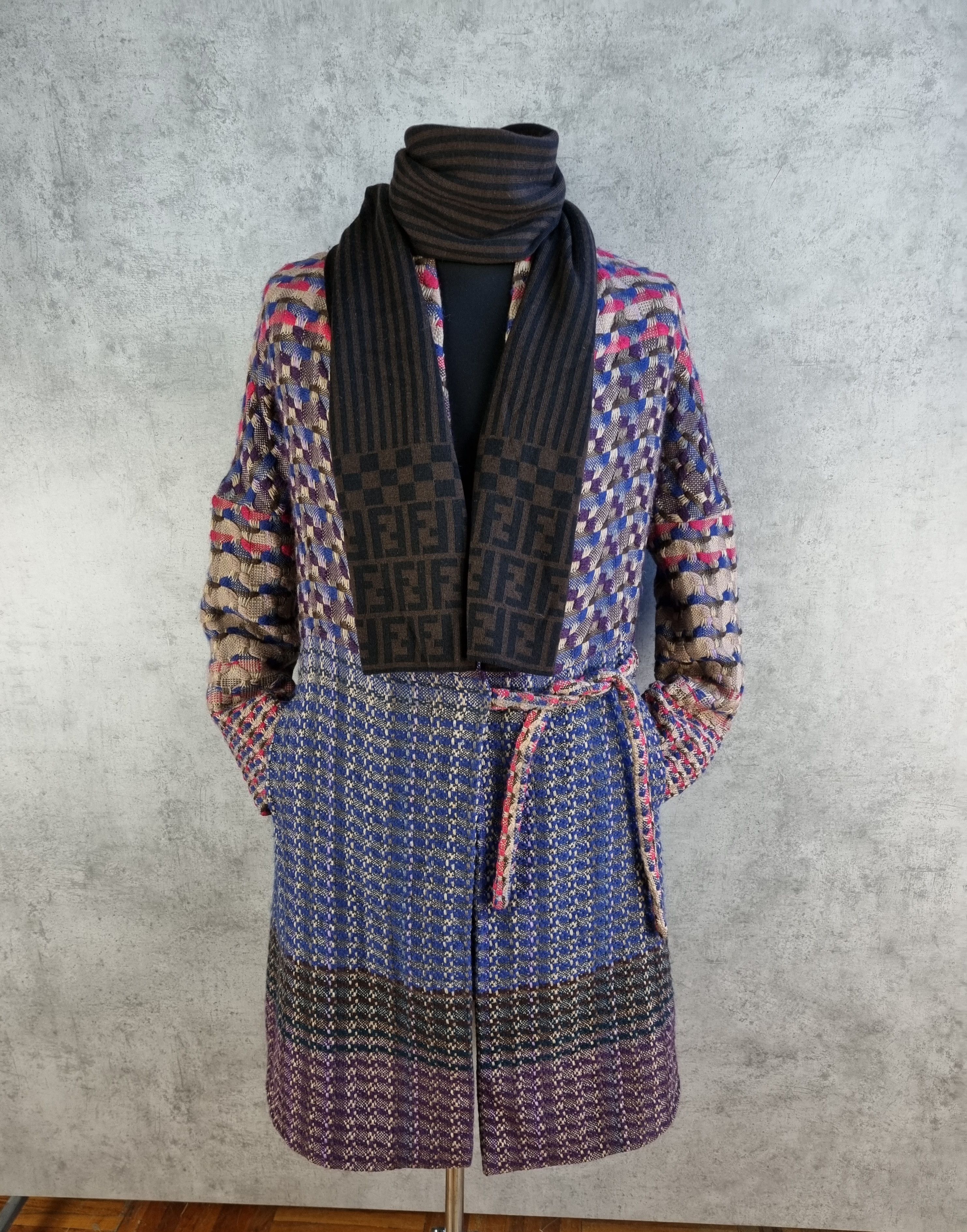 Dries Van Noten Dries Van Noten Very Rare Multicolor Tweed Kimono Knitted Size S / US 4 / IT 40 - 3 Thumbnail