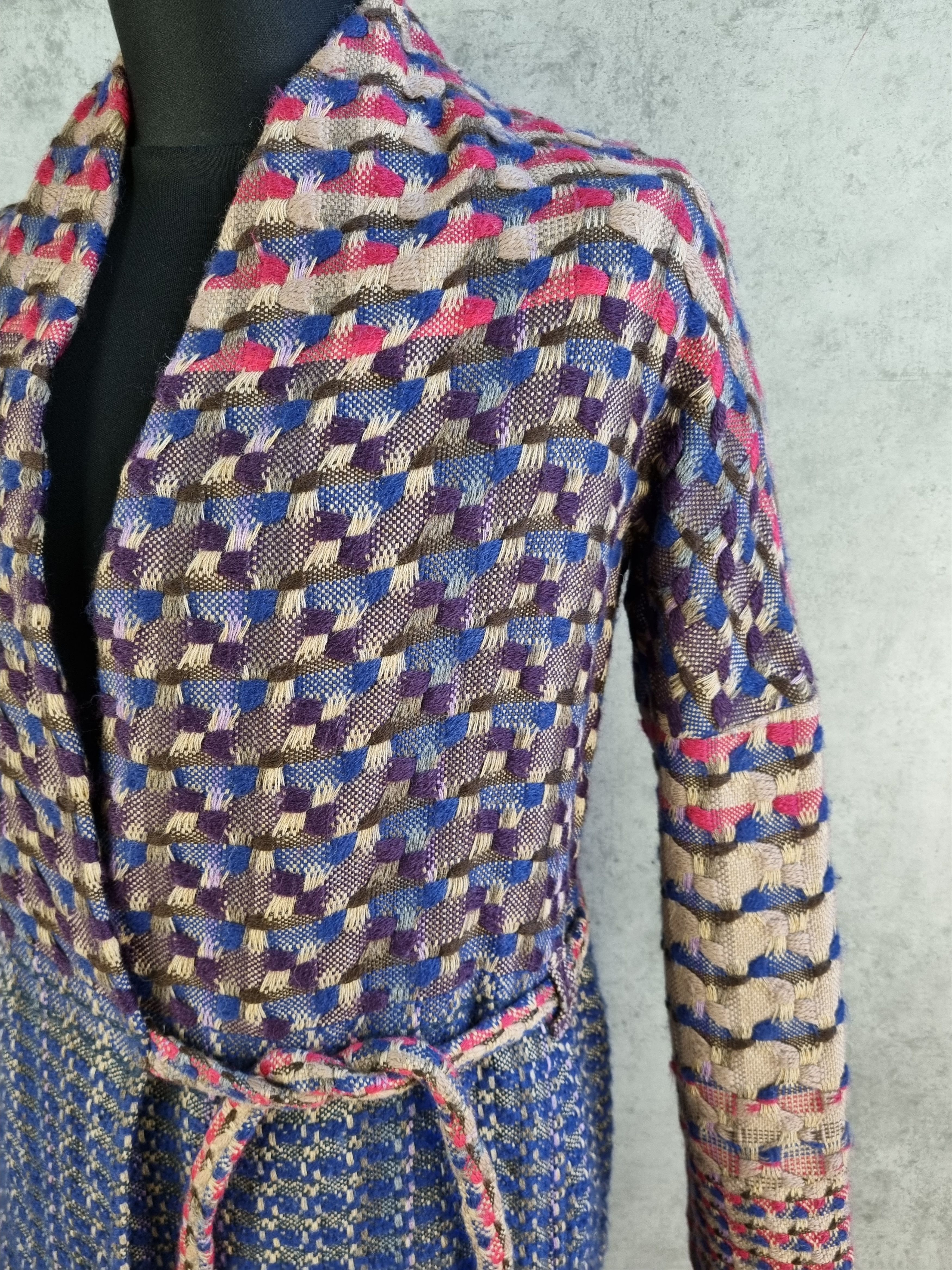 Dries Van Noten Dries Van Noten Very Rare Multicolor Tweed Kimono Knitted Size S / US 4 / IT 40 - 12 Thumbnail