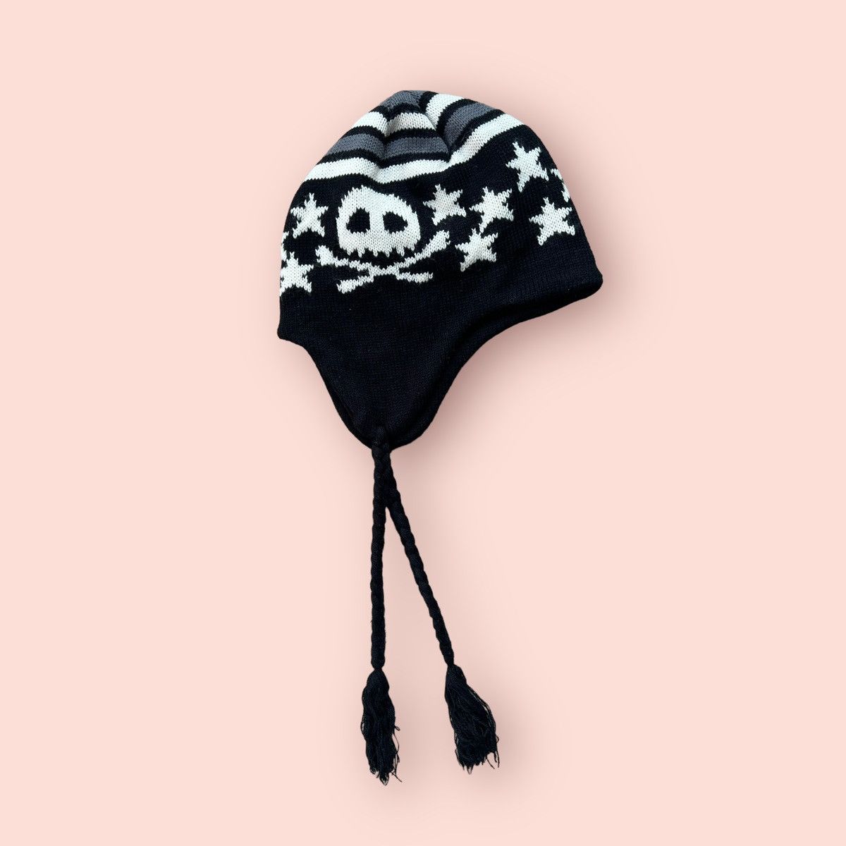 Vintage VINTAGE SKULL EARFLAP ALT BEANIE Size ONE SIZE - 2 Thumbnail